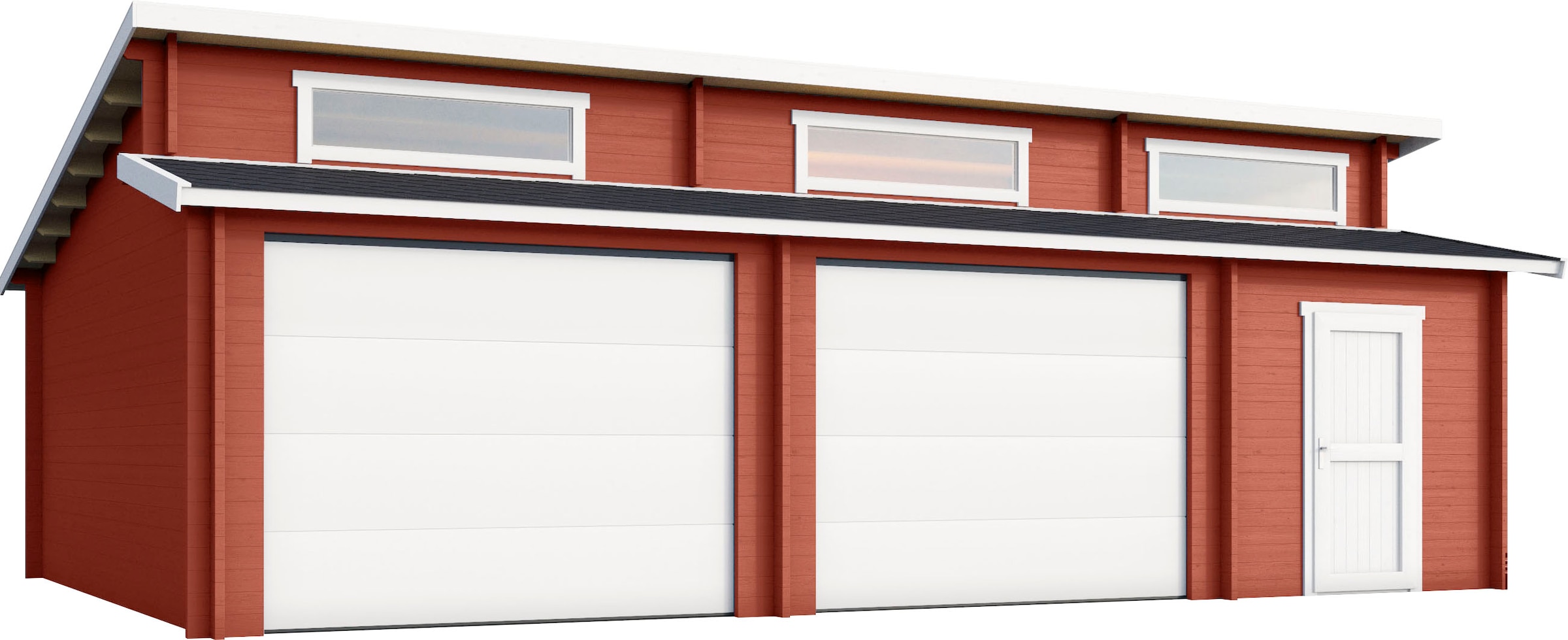 LASITA MAJA Garage »Hawaii«, (Set, Für 2 Fahrzeuge geeignet), Garage + 2  Sektionaltore kaufen bei OTTO