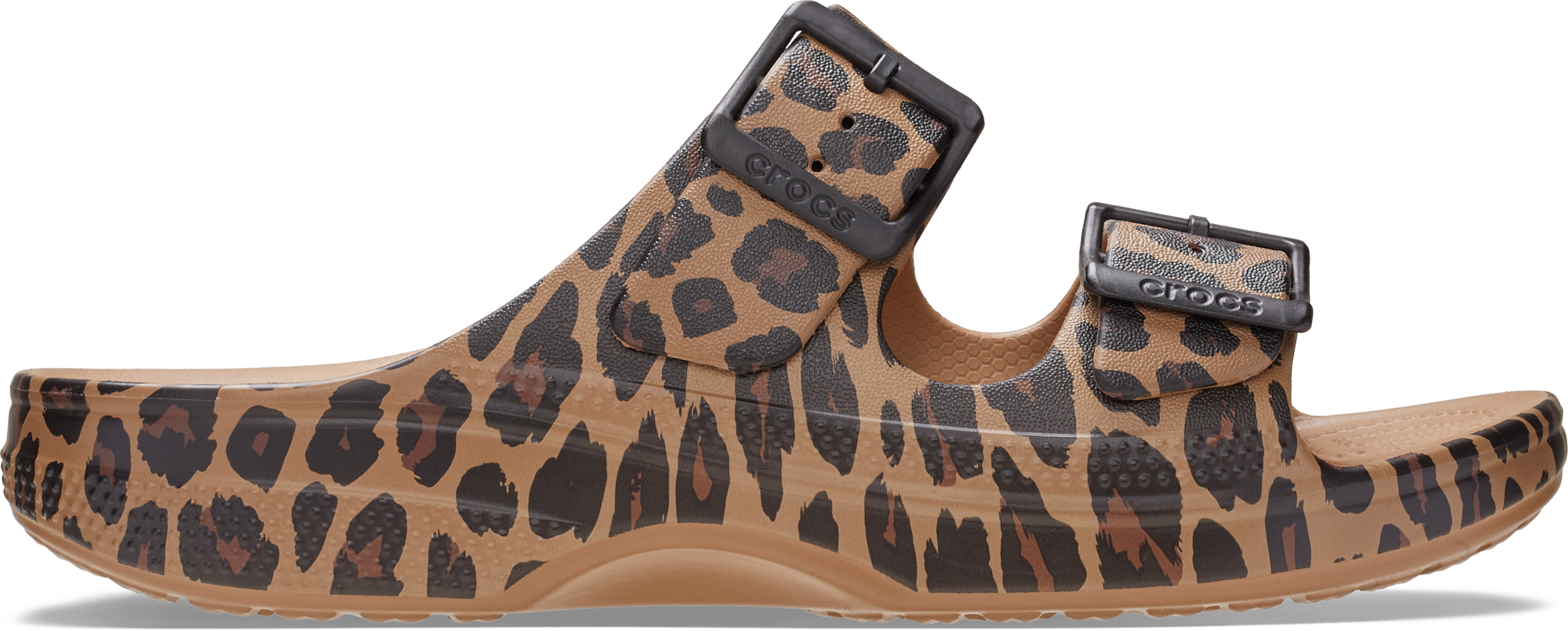 Crocs Pantolette »Saturday Animal Sandal W«  Sommerschuh, Hausschuh, Strandschuh im Animal-Print
