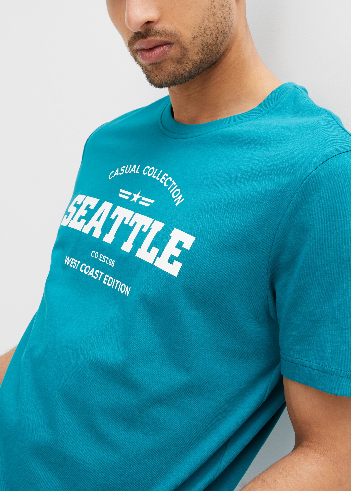 bonprix T-Shirt Packung, 2 Regular Fit Passform, Kurzarm-Design, aus Baumwolle