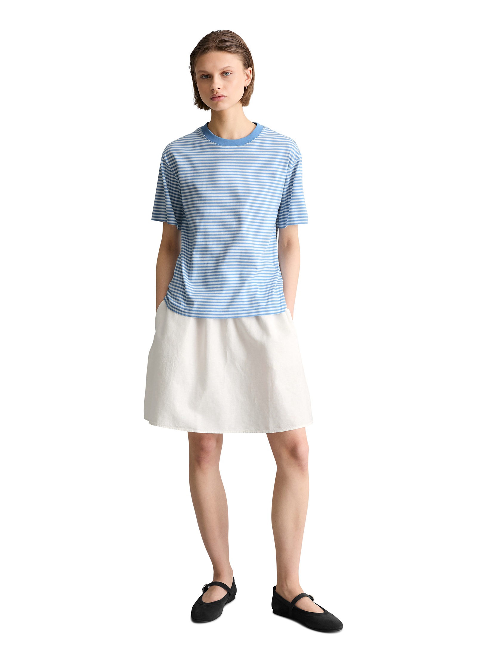Marc O'Polo DENIM T-Shirt Streifen-T-Shirt regular aus Organic Cotton