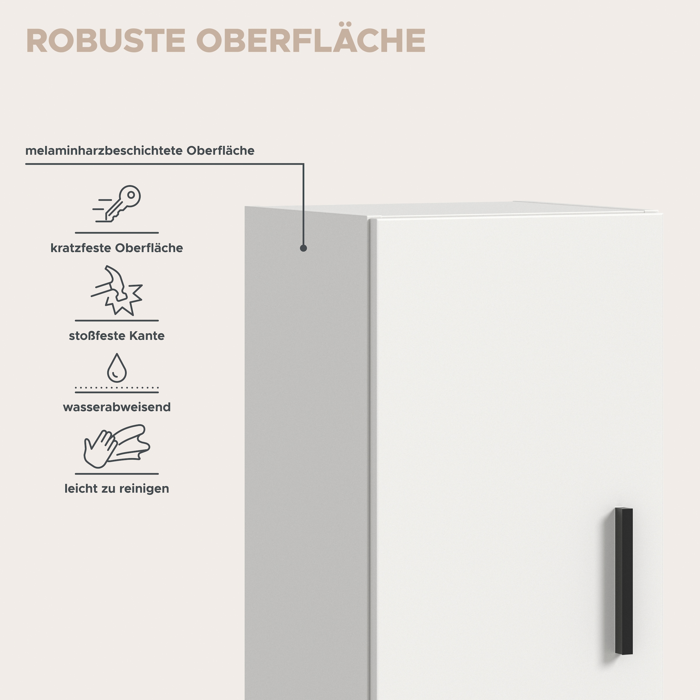 Home affaire Schrank-Set »ENESTE, 6-teilig, in verschiedenen Farben, individuell kombinierbar« verschiedenste Kombinationmöglichkeiten, stehend oder hängend, 2 Stk. tlg.