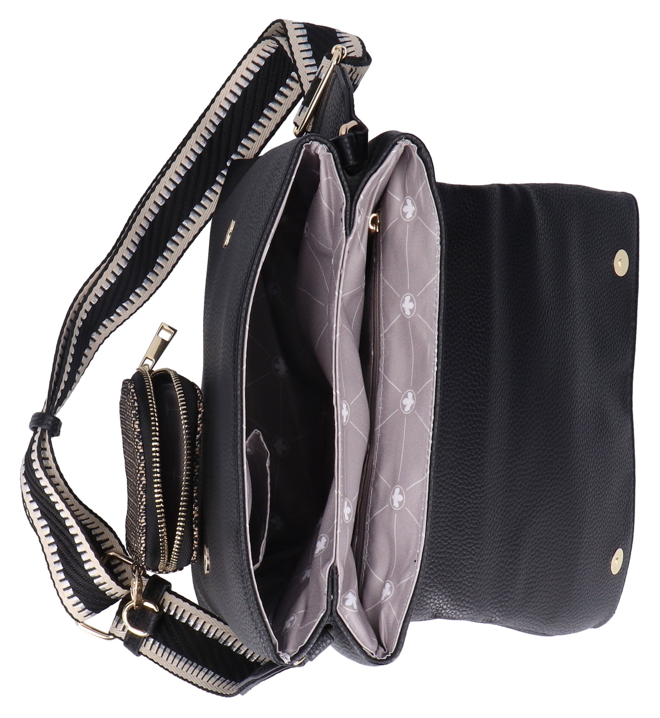 Rieker Schultertasche, Umhängetasche, Damen-Tasche mit abnehmbarem Täschchen