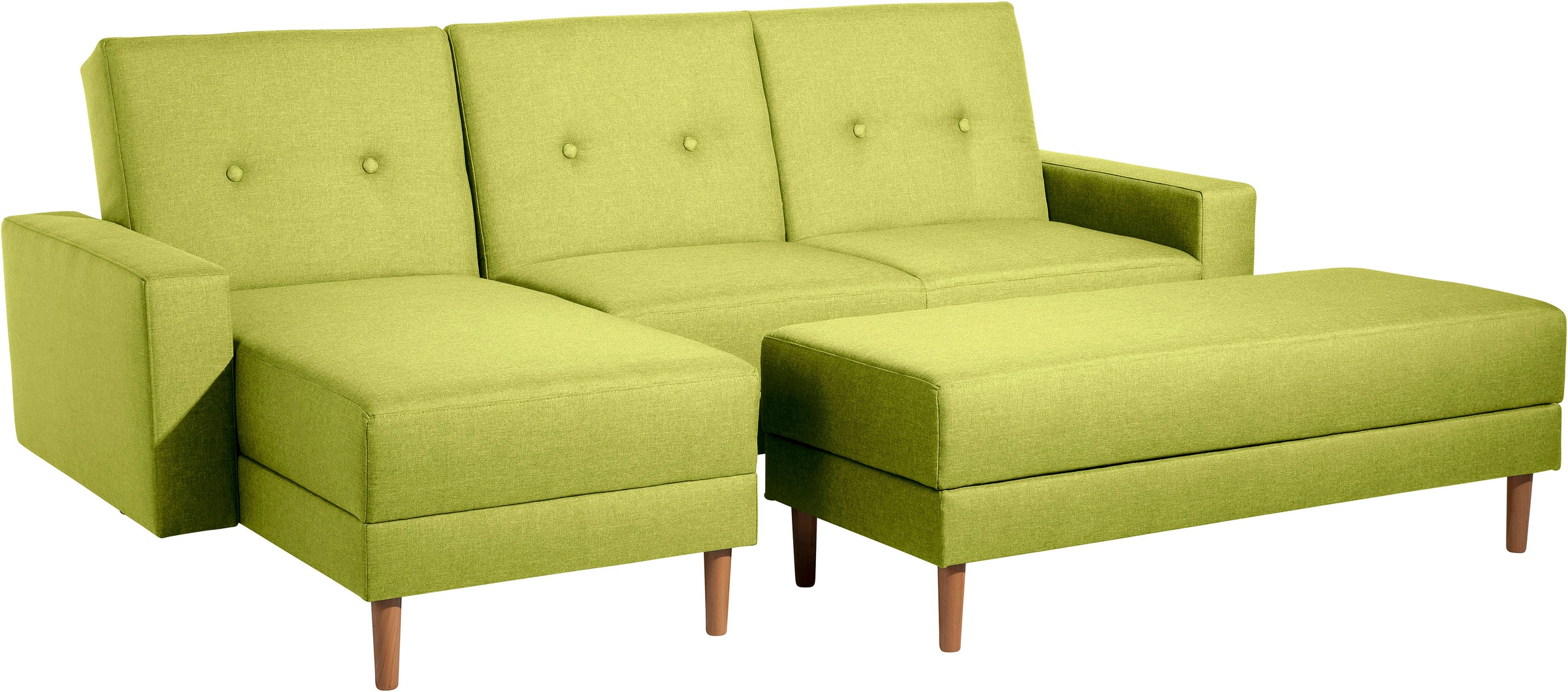 Max Winzer® Ecksofa »Just Chill kubisches Schlafsofa im skandinavischen Stil, bequem«, Recamiere links oder rechts montierbar, mit Rückenverstellung