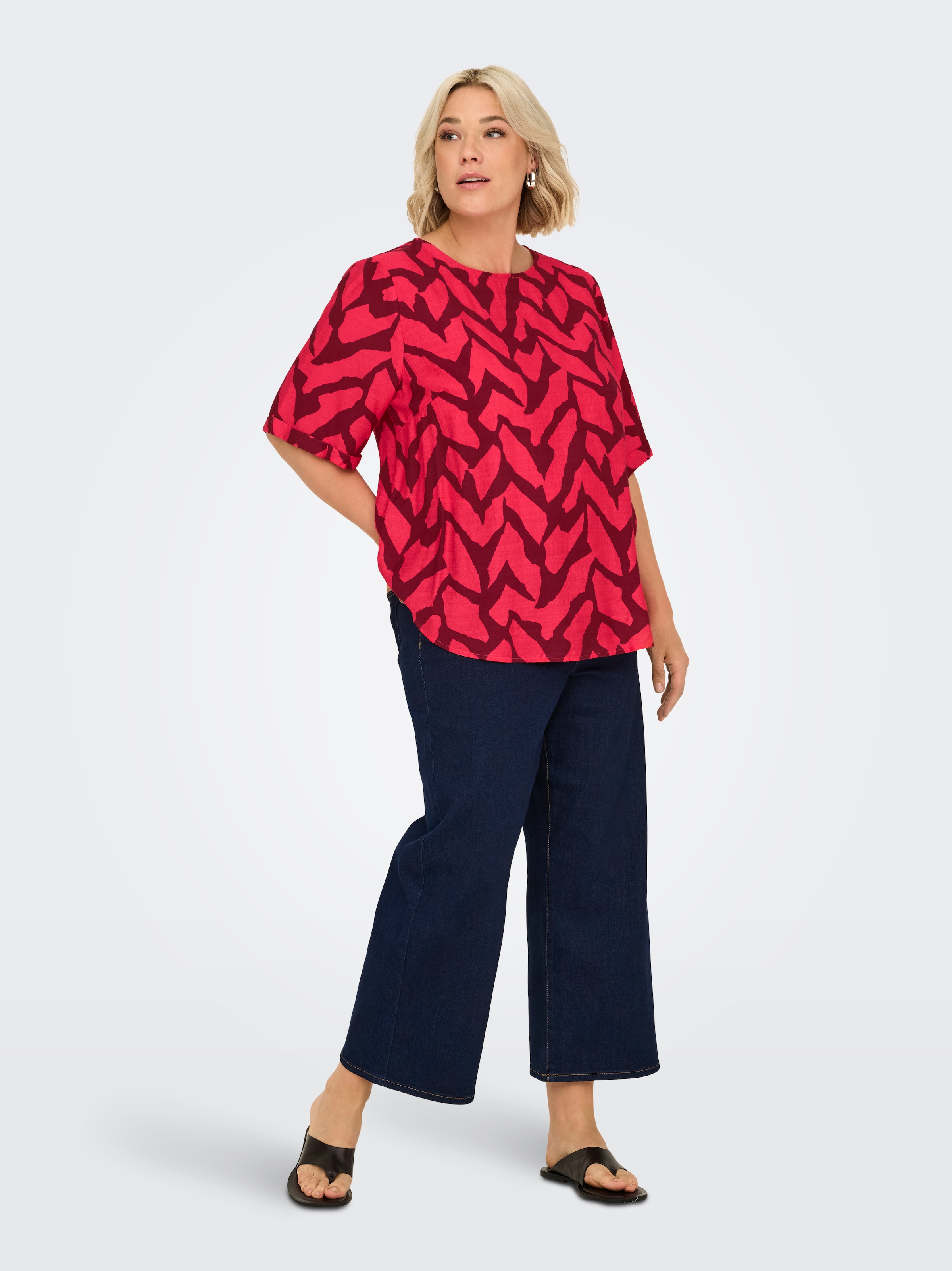 ONLY CARMAKOMA Shirtbluse »CARBERIET SS TOP AOP«