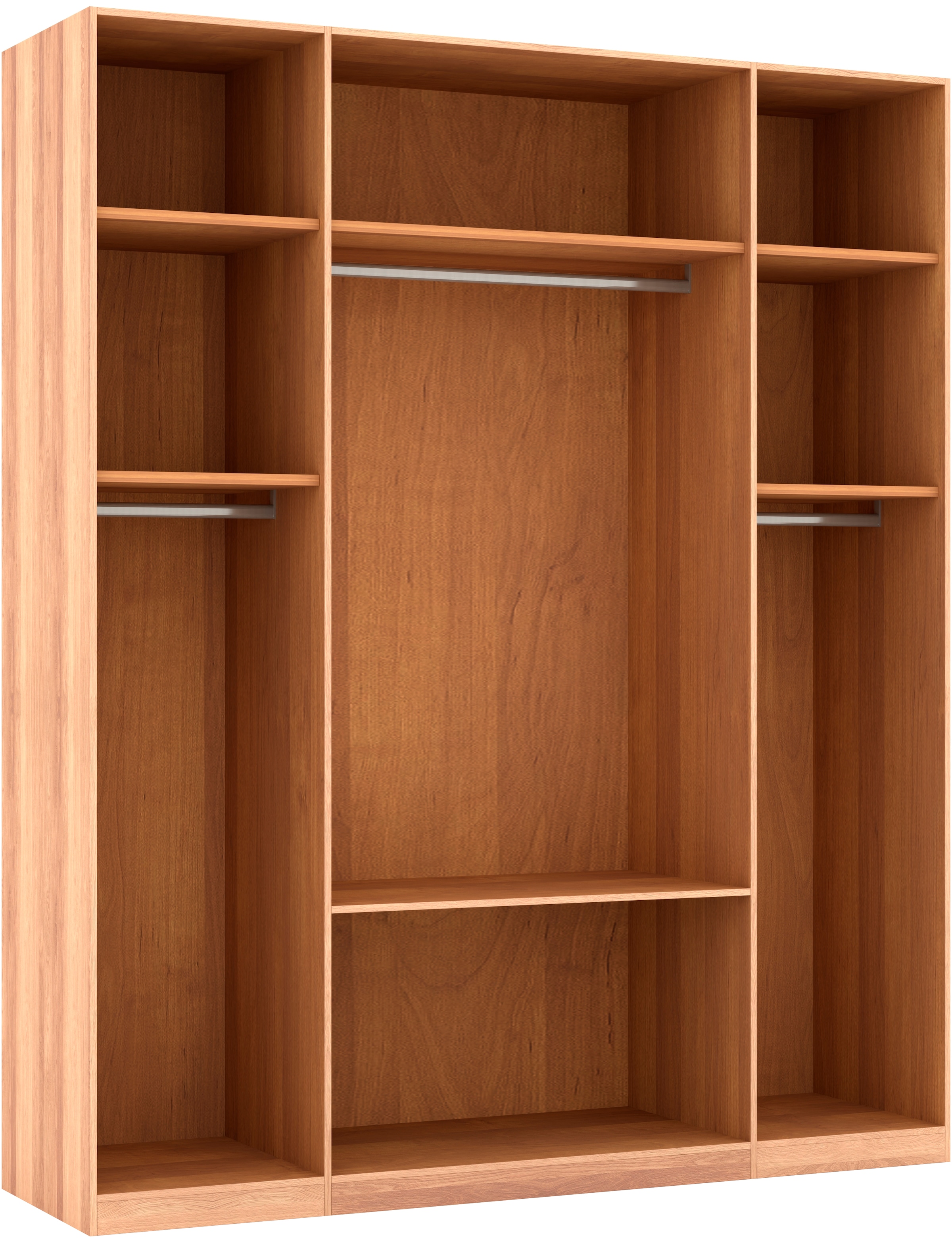 Musterring Drehtürenschrank »Sorrent, Kleiderschrank, teilmassiv Eiche«, (mit Türdämpfern, mit Schubladen, extra Böden, MADE IN GERMANY), Türen in Eiche massiv und als Parsol-Bronze-Spiegel, mit Schubkästen