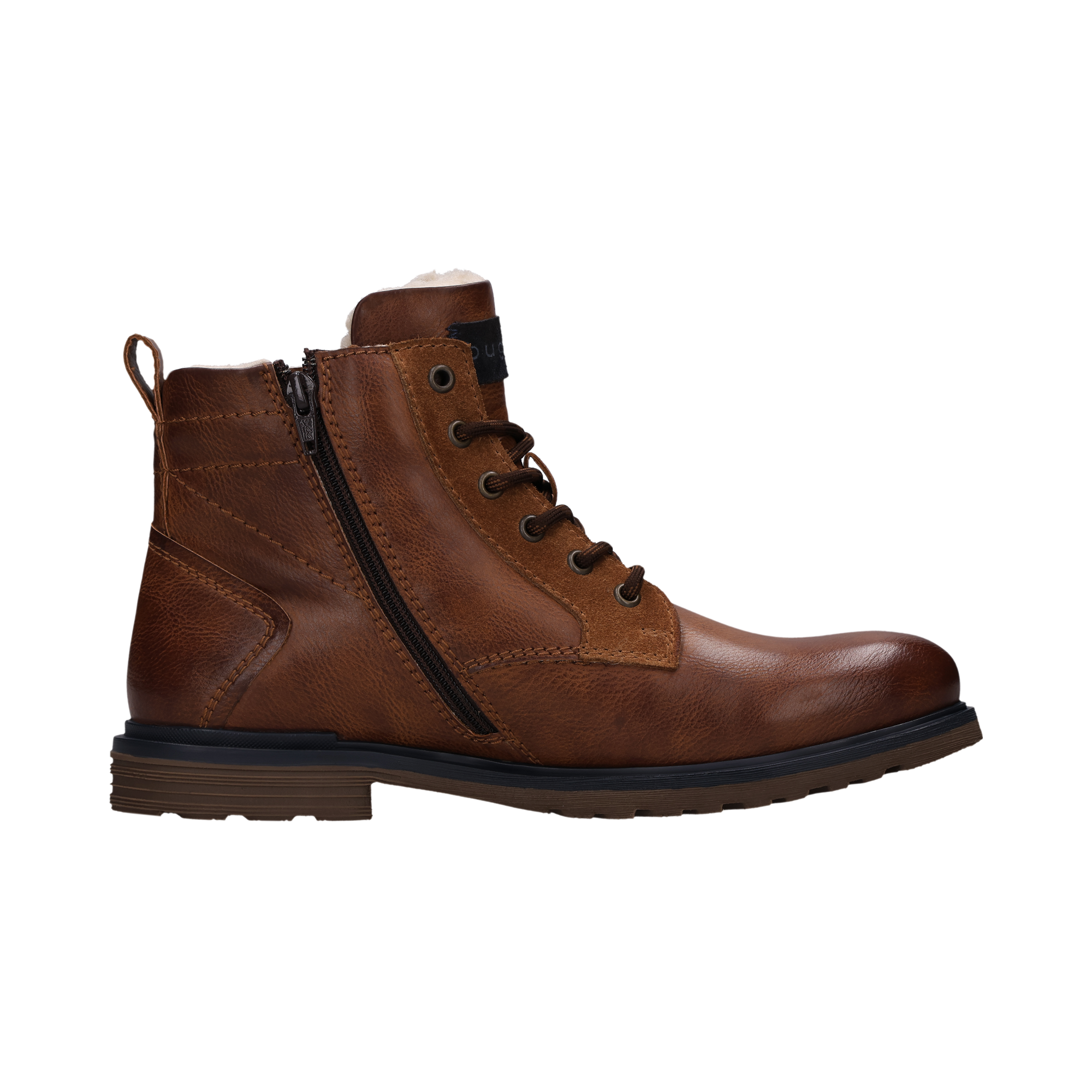 bugatti Schnürboots  Schnürstiefelette, Winterboots mit Reißverschluss