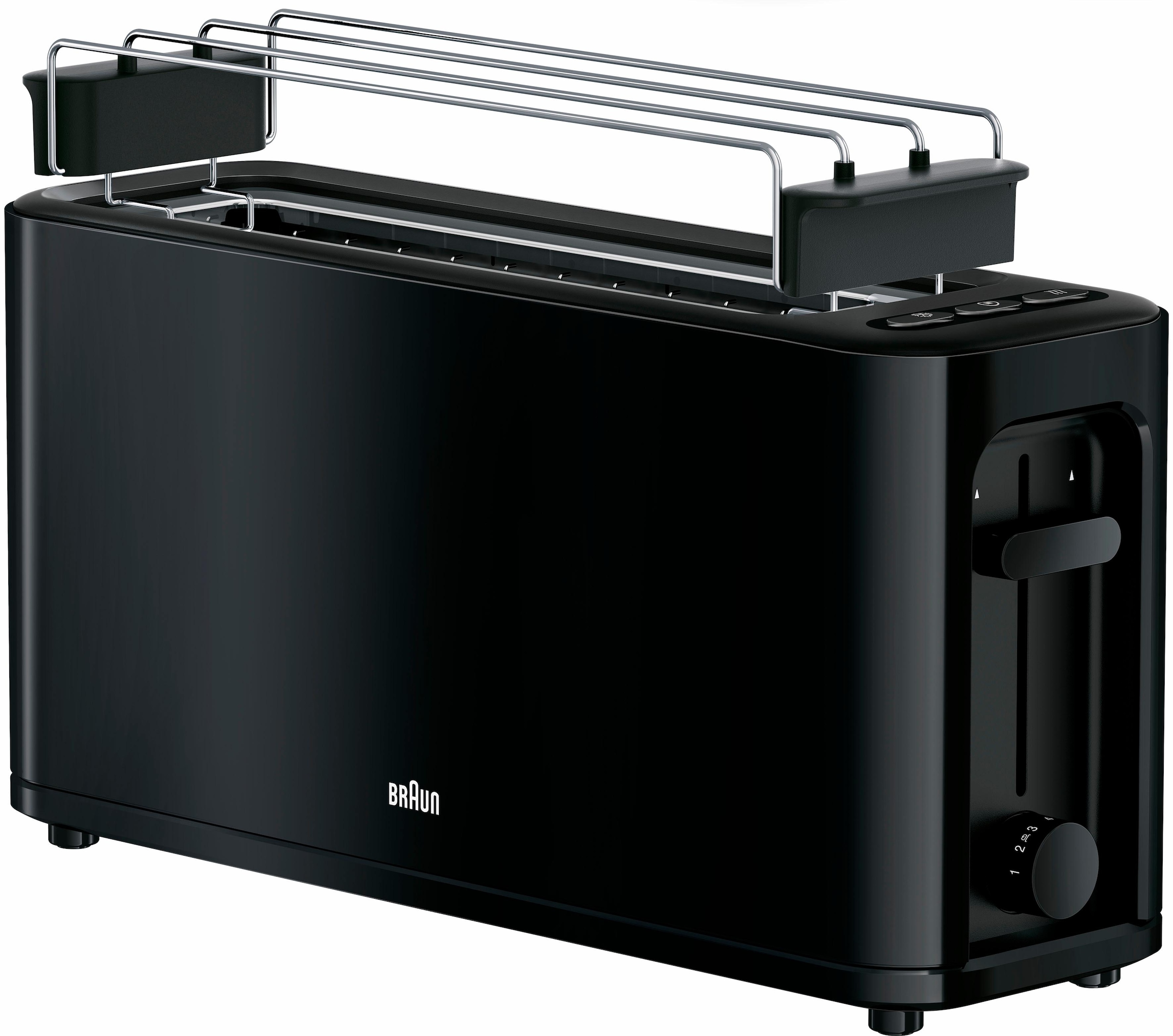 Braun Toaster »HT 3110 BK«, 1 langer Schlitz, für 2 Scheiben, 1000 W bei  OTTO