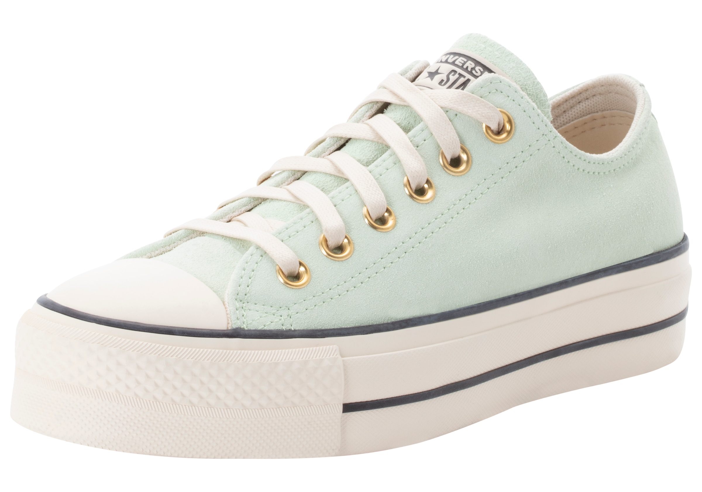 Converse Damen Sneaker »CHUCK TAYLOR ALL STAR LIFT PLATFORM SUEDE« in beige, Größe 39,5