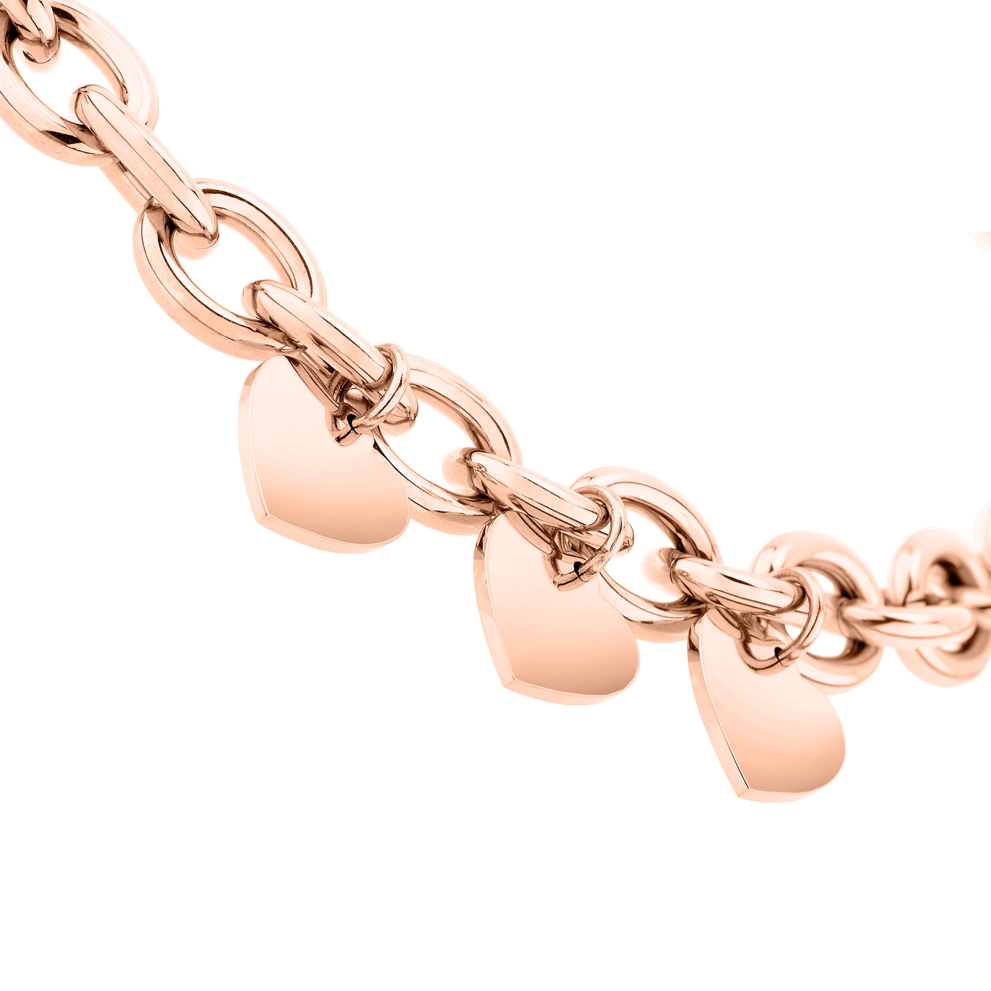 Echtzeit Kette mit Anhänger »Schmuck Geschenk Edelstahl Halskette Endless Love Herzen«