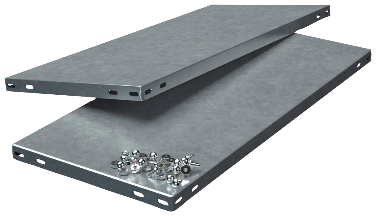 SCHULTE Regalwelt Regalelement »Schraubsystem- Fachboden«, 2 Böden weiß, 600x500 mm
