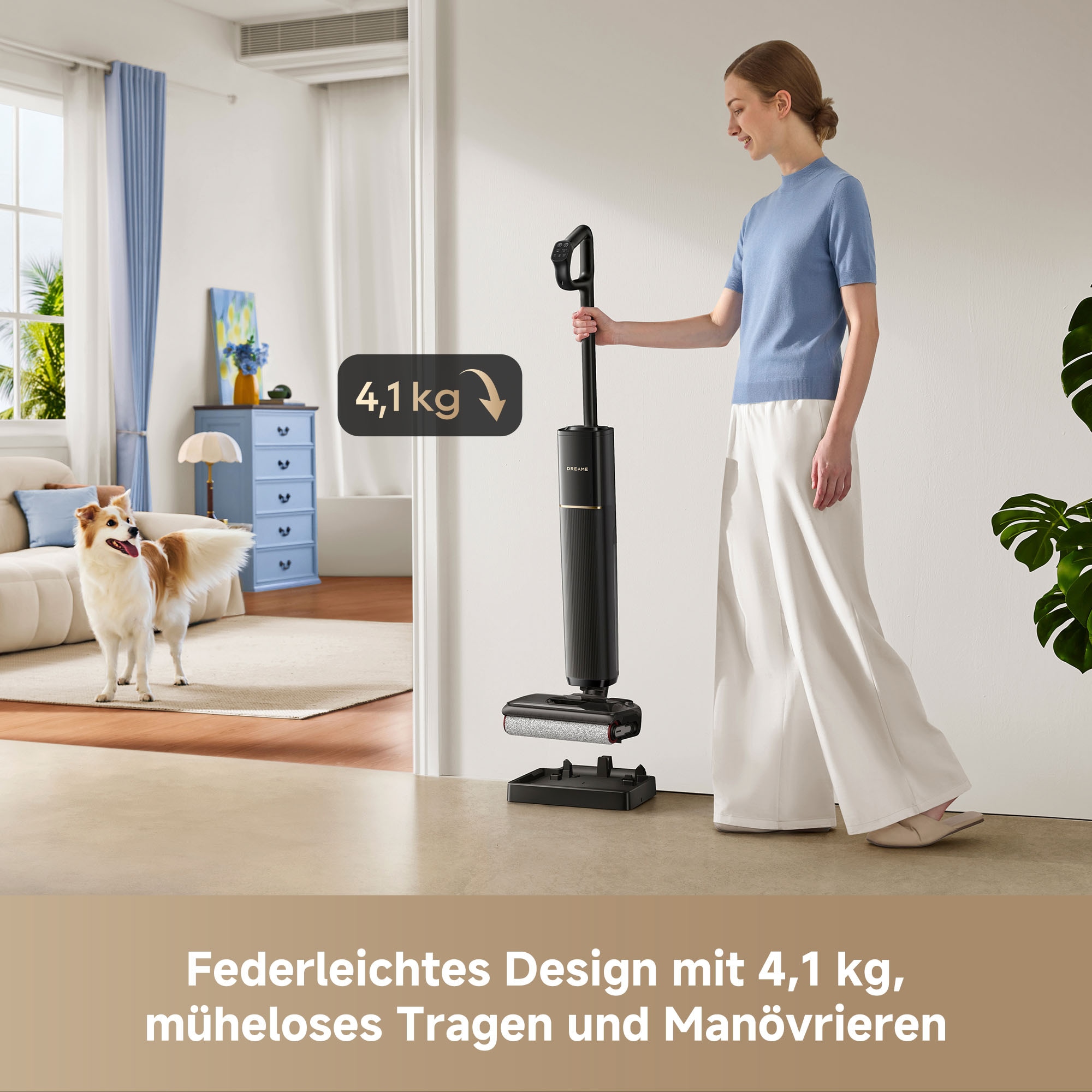 Dreame Nass-Trocken-Akkusauger »G12 Pro Flex« 35 min Laufzeit, Frischwasserreinigung