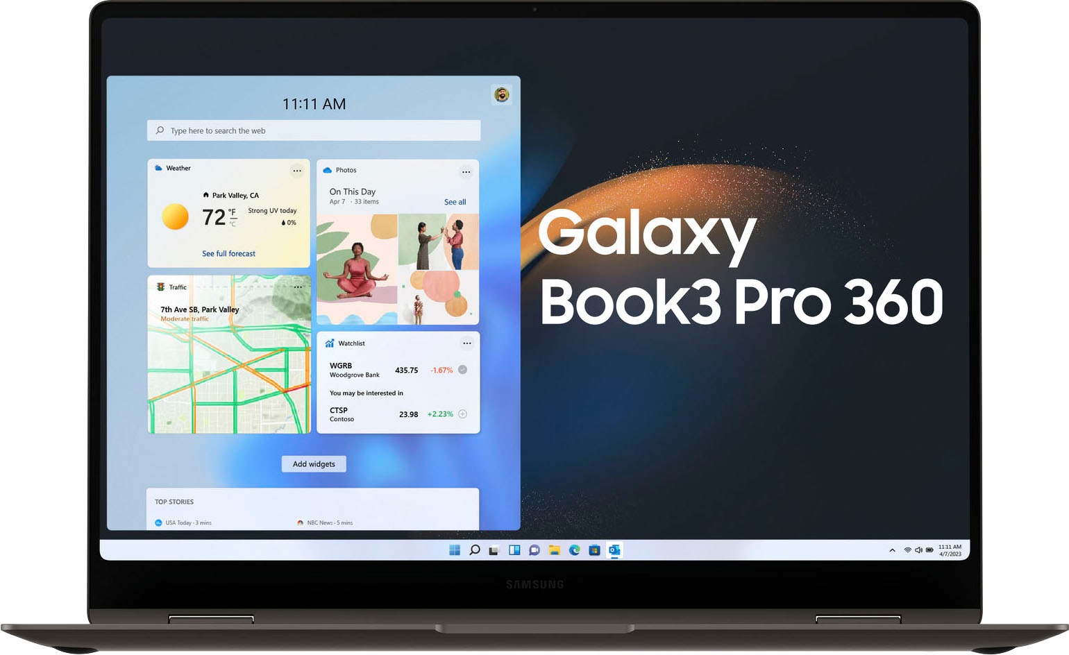 Samsung Notebook »Galaxy Book3 Pro 360«, 40,62 cm, / 16 Zoll, Intel, Core i7, Iris Xe Graphics, 512 GB SSD