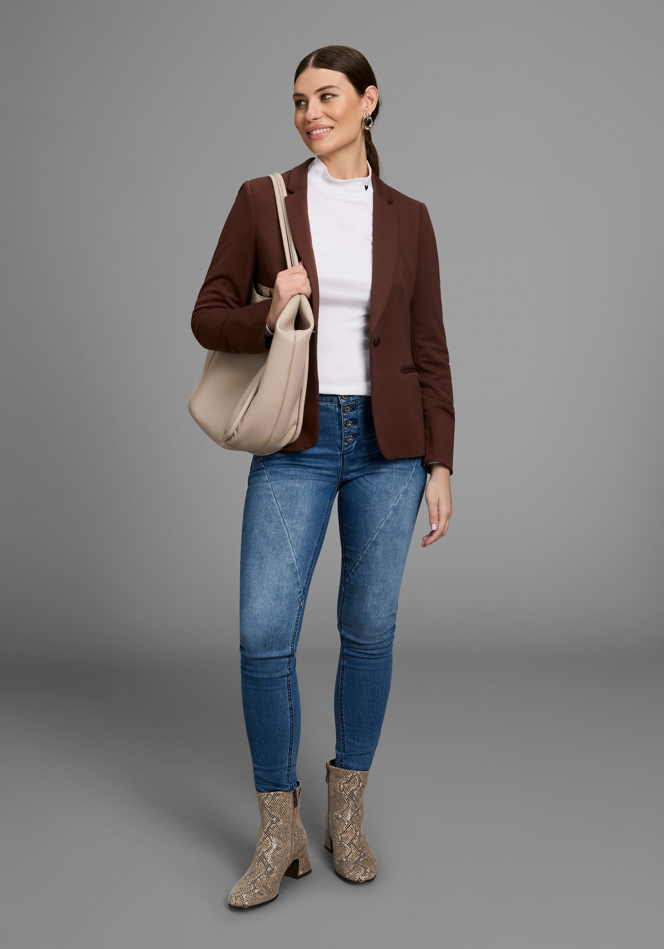 Bruno Banani Kurzblazer, Leoprint-Futter - NEUE FARBEN