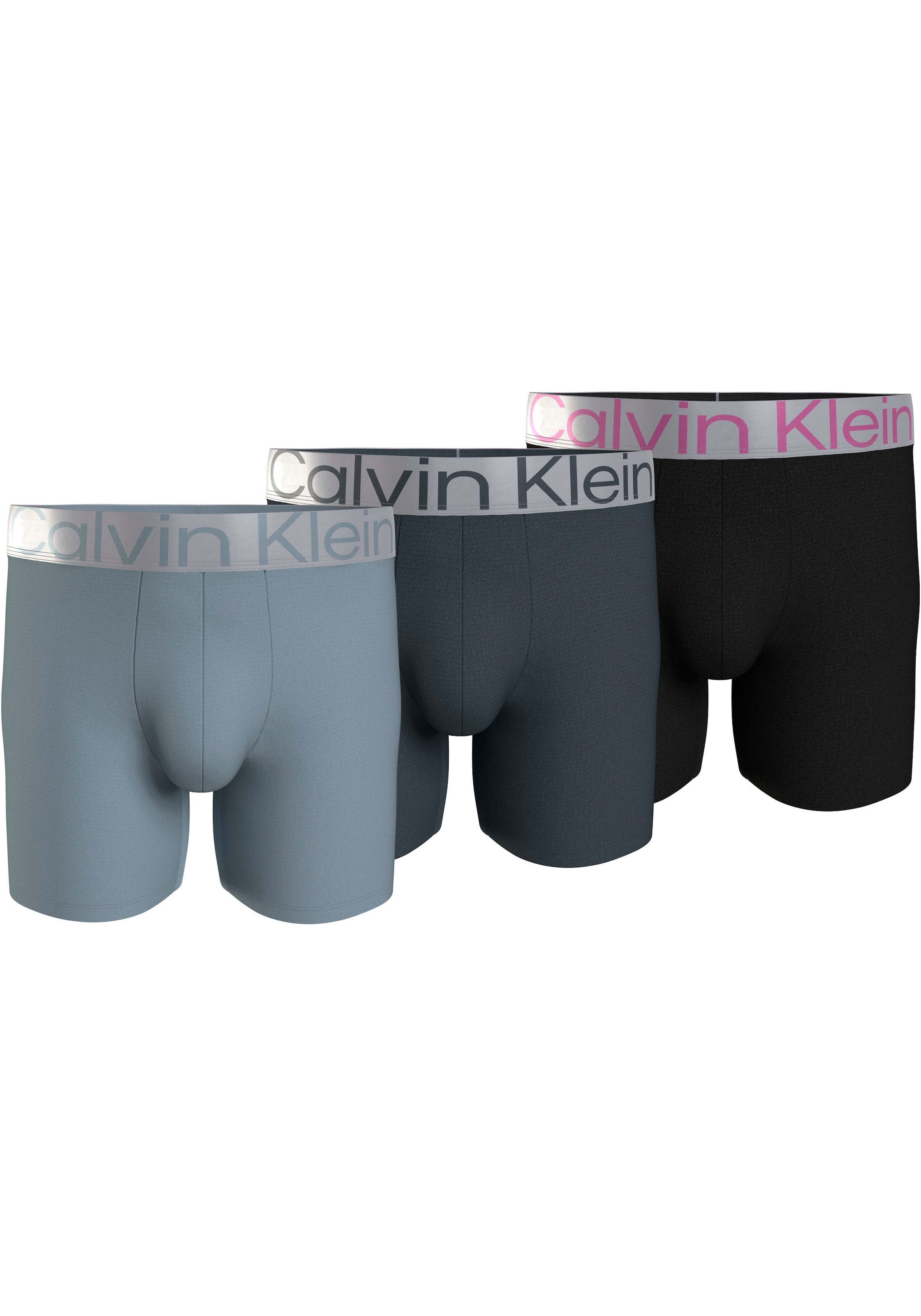 Calvin Klein Underwear Boxer »BOXER BRIEF 3PK«, (Packung, 3 St., 3er-Pack), mit Logoschriftzug auf dem Bund