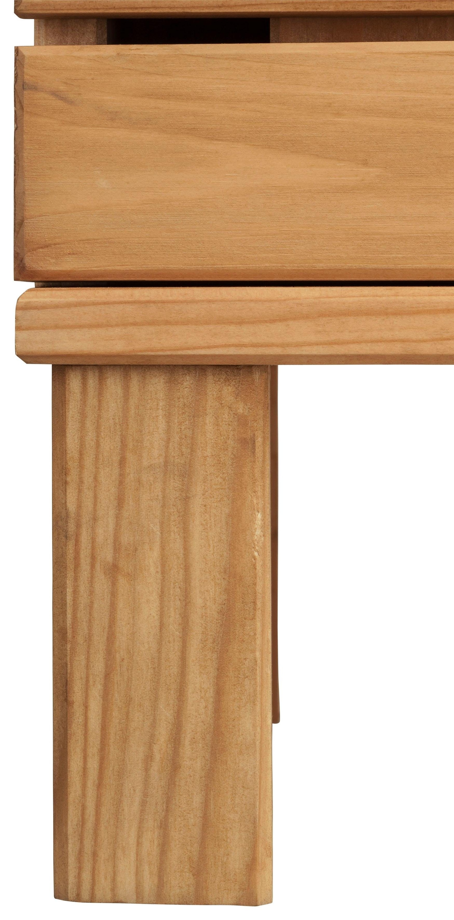 Home affaire Hochschrank »JOSIE«, Breite 30 cm, aus Massivholz, verstellbare Einlegeböden, Metallgriffe