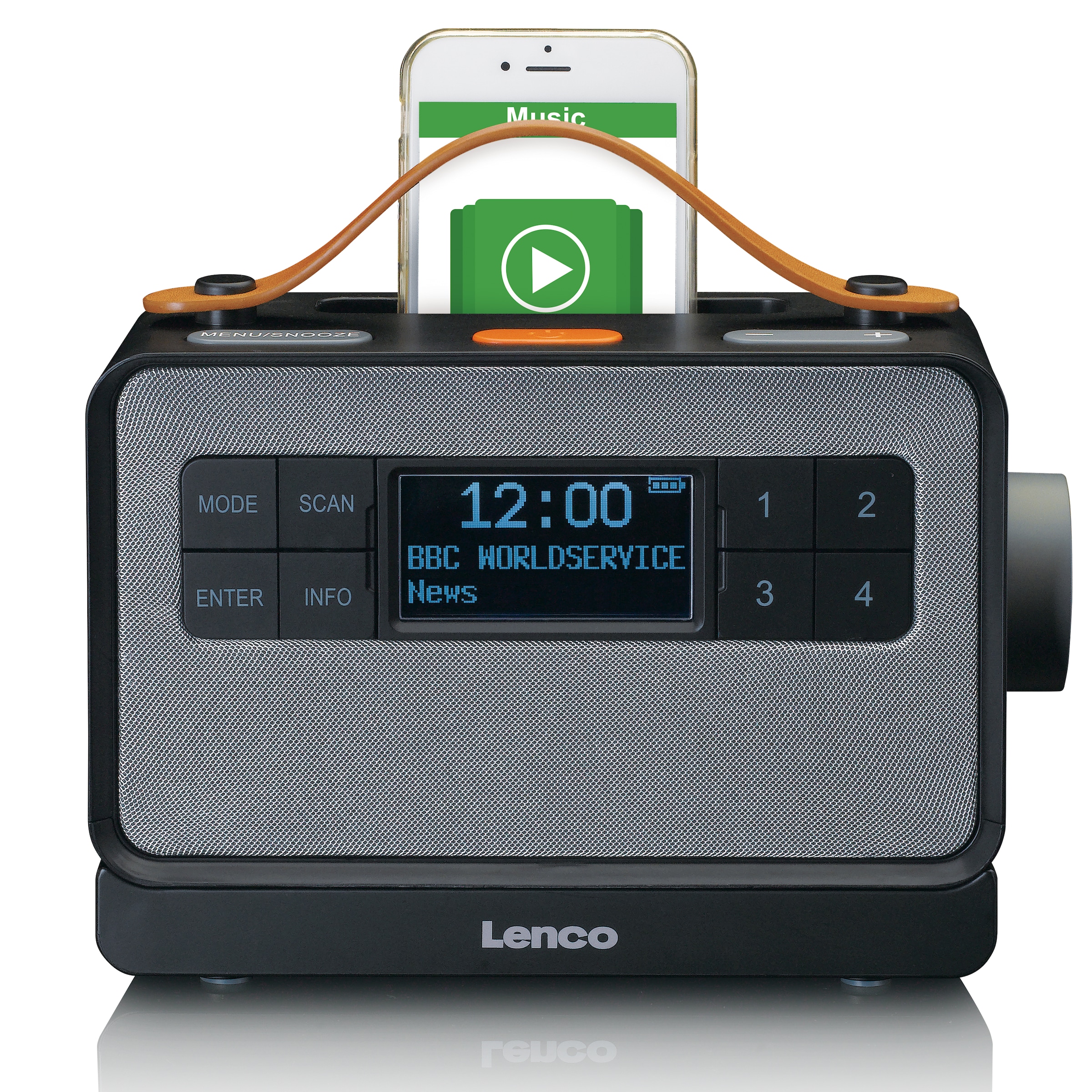 Lenco Digitalradio (DAB+) »PDR-065BK«, (Digitalradio (DAB+)-FM-Tuner mit RDS 4 W)