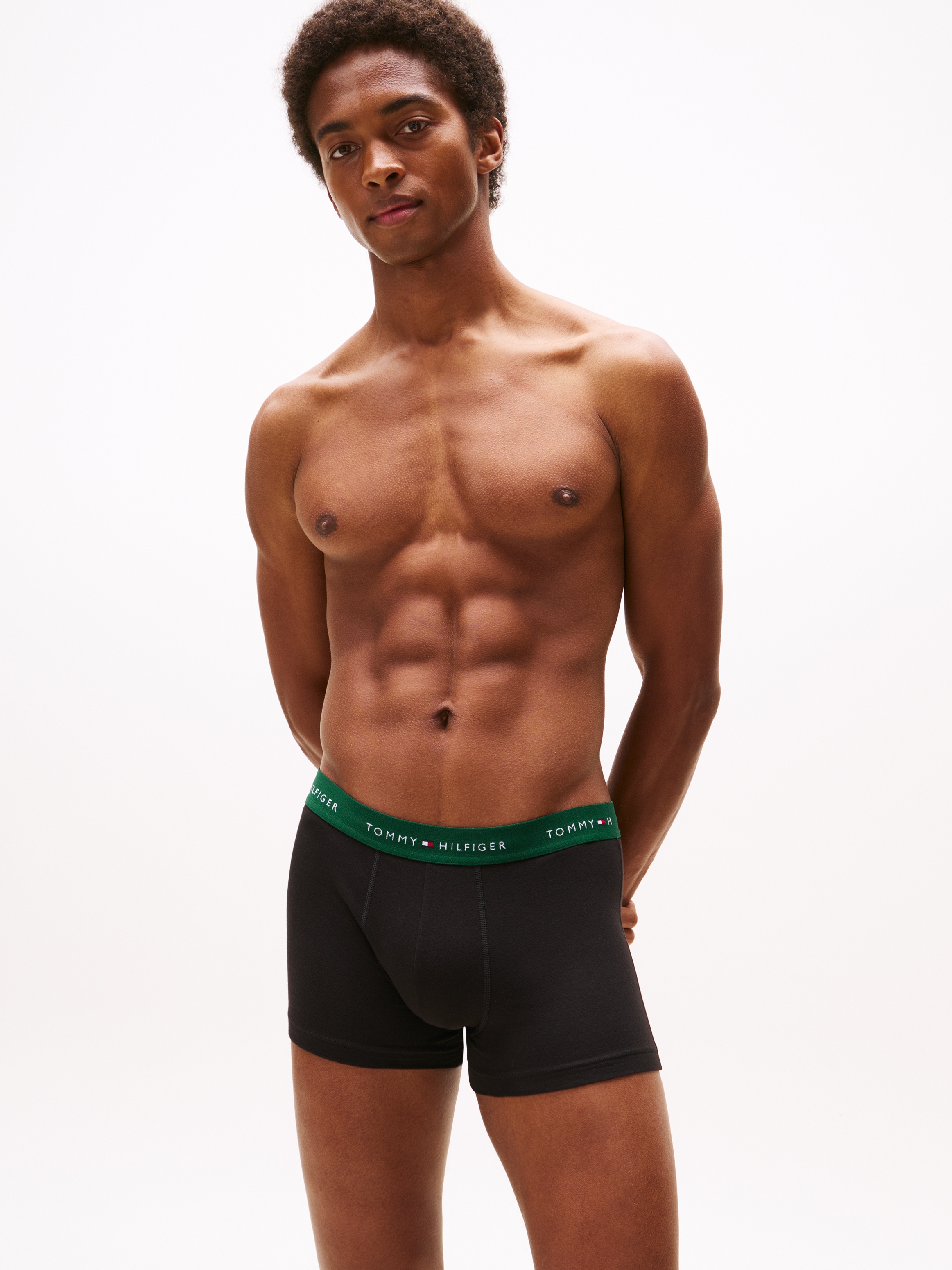 Tommy Hilfiger Underwear Trunk »3P WB TRUNK«, (Packung, 3 St., 3er-Pack), mit Logo-Elastikbund