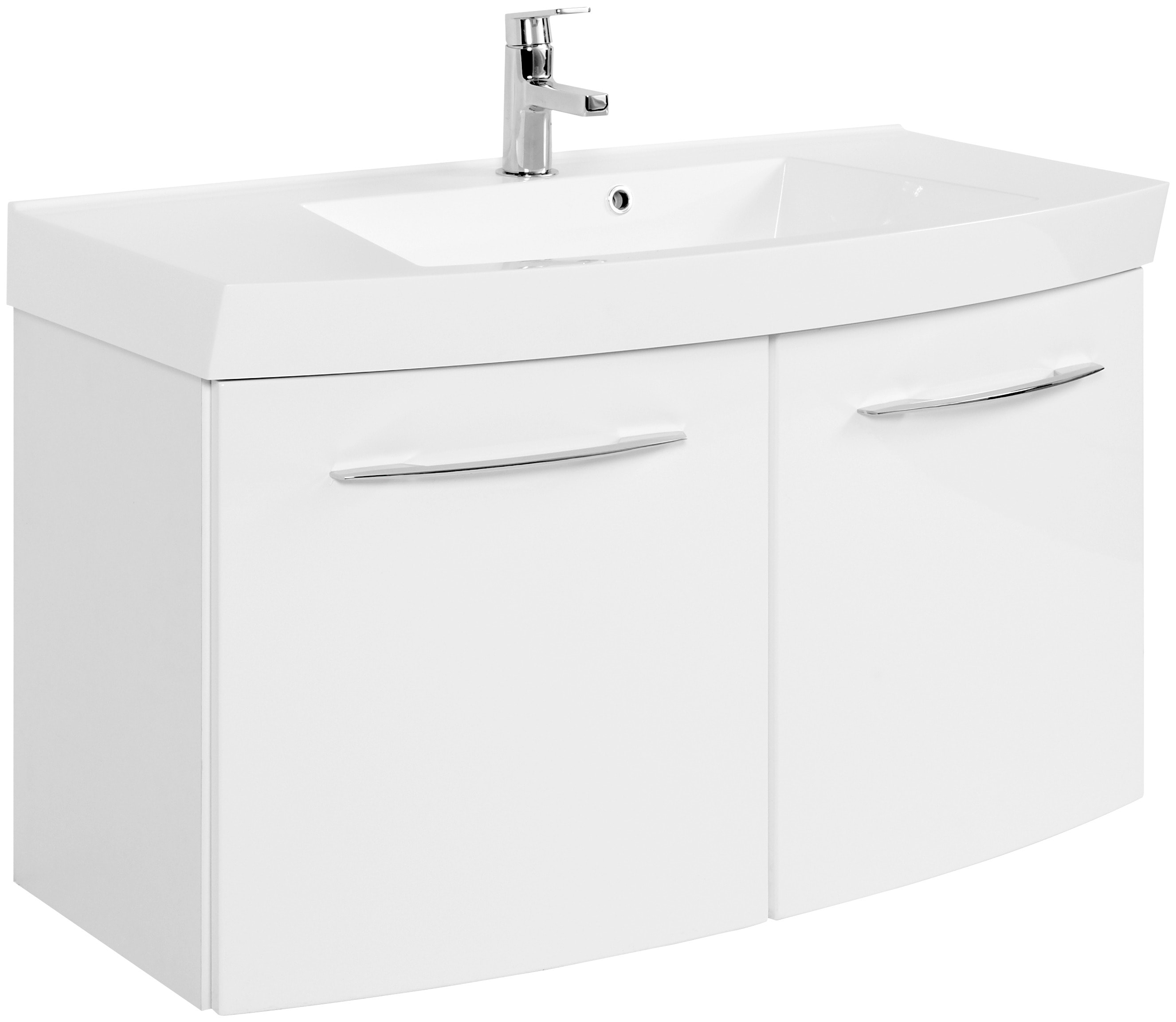 Welltime Waschtisch »Florida« Breite 100 cm in weiß, Größe B/H/T: 100 cm x 54 cm x 47 cm