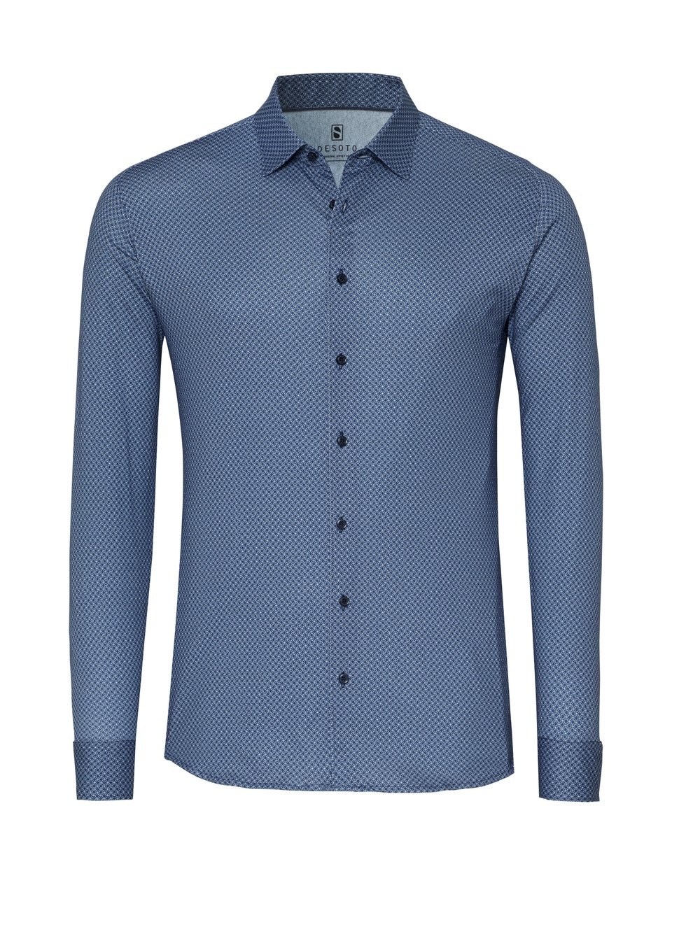 DESOTO Langarmhemd »Jersey Casual Kent« Businesshemd, Kentkragen