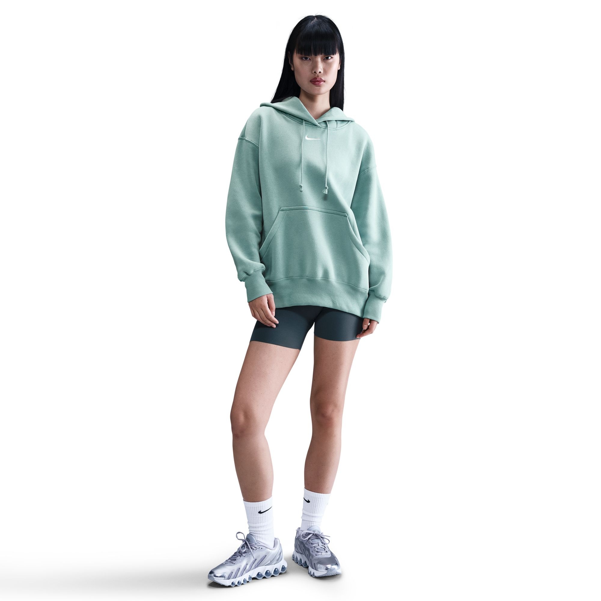 Nike Sportswear Kapuzensweatshirt »W NSW PHNX FLC OS PO HOODIE«, mit Rundhalsausschnitt, Oversize Passform, sportlicher Stil
