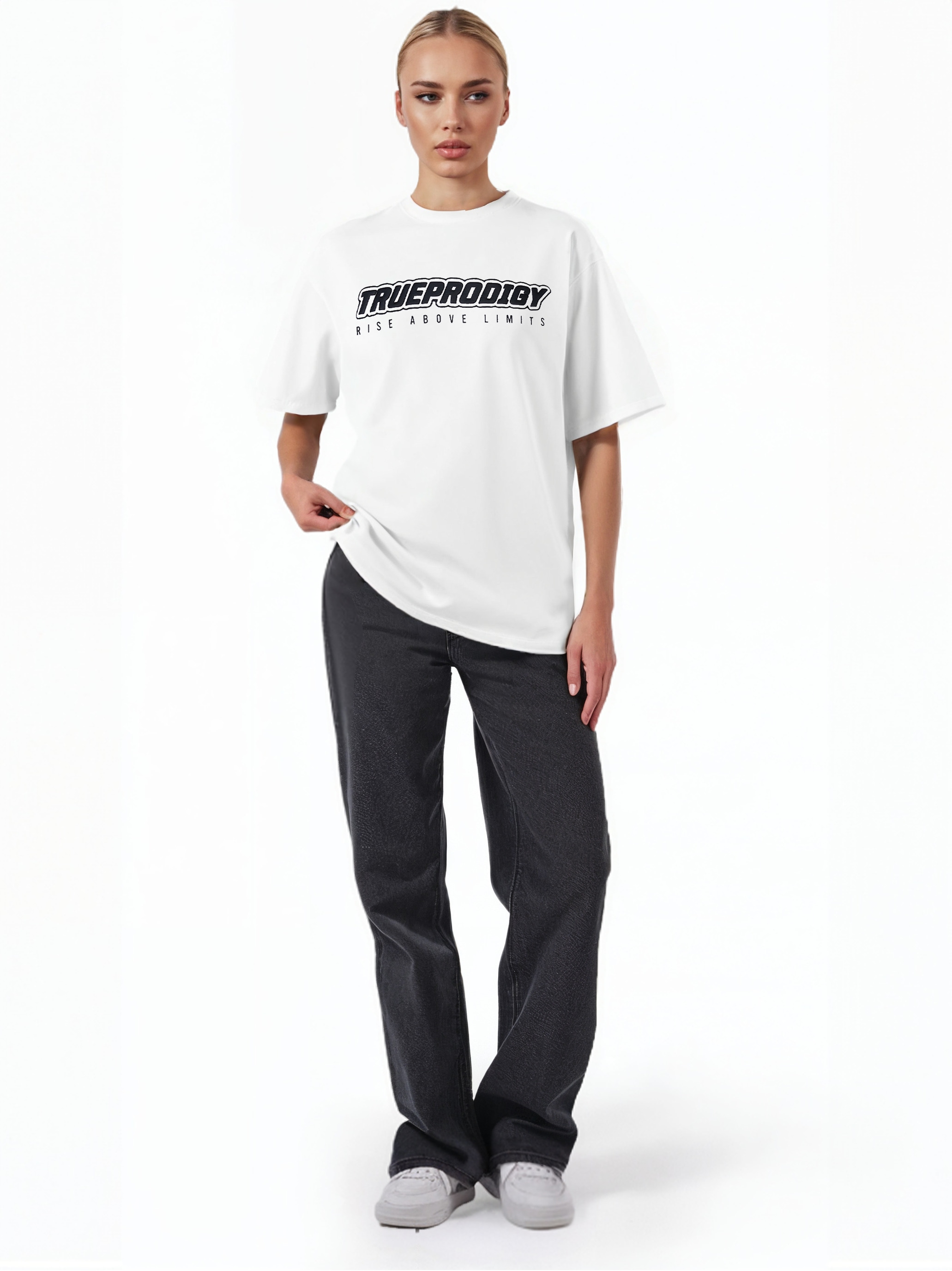 trueprodigy Oversize-Shirt »Toni F Logo Print Oversized Rundhals«