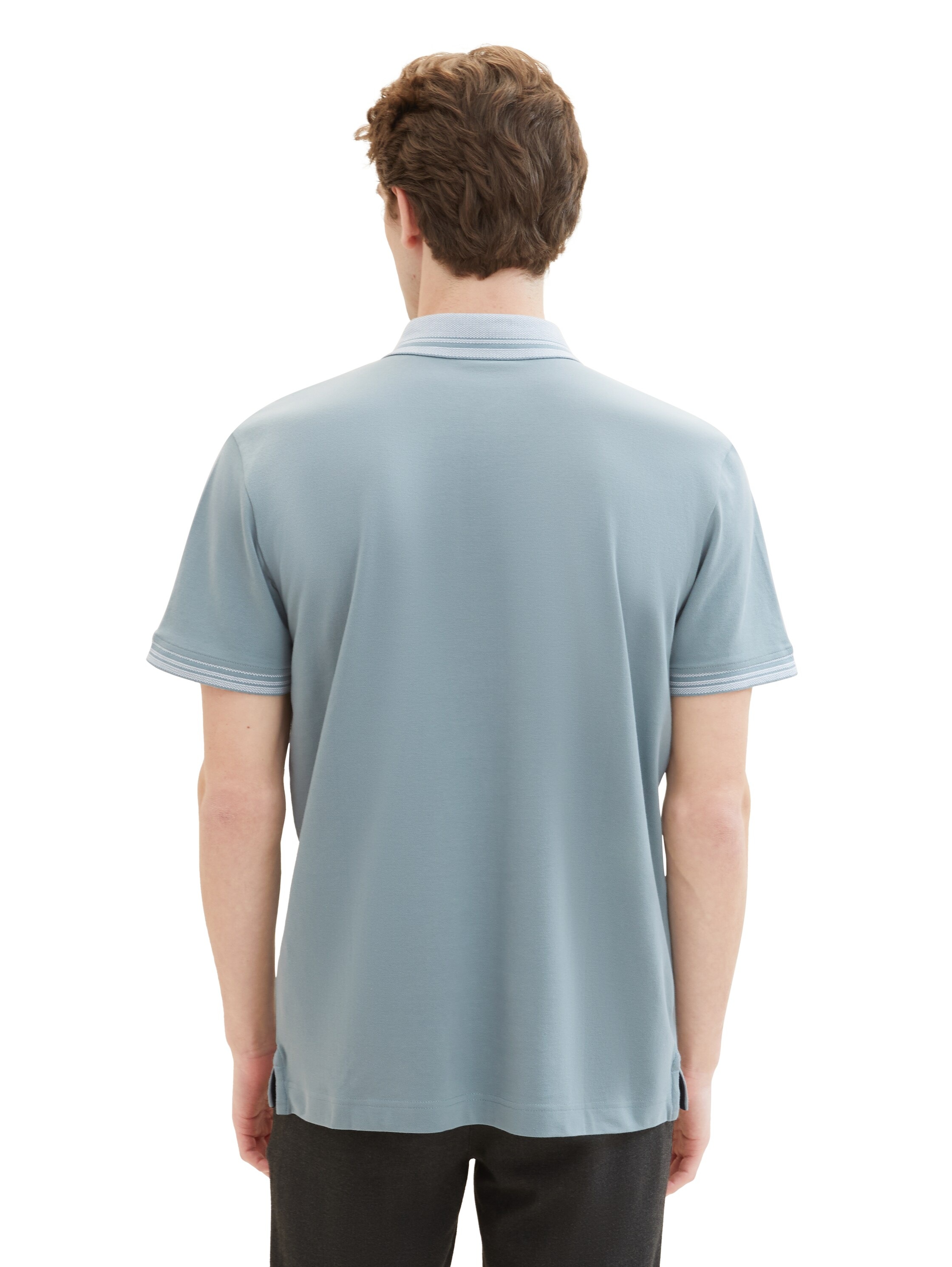 TOM TAILOR Poloshirt, mit Logo-Schriftzug auf der Brust