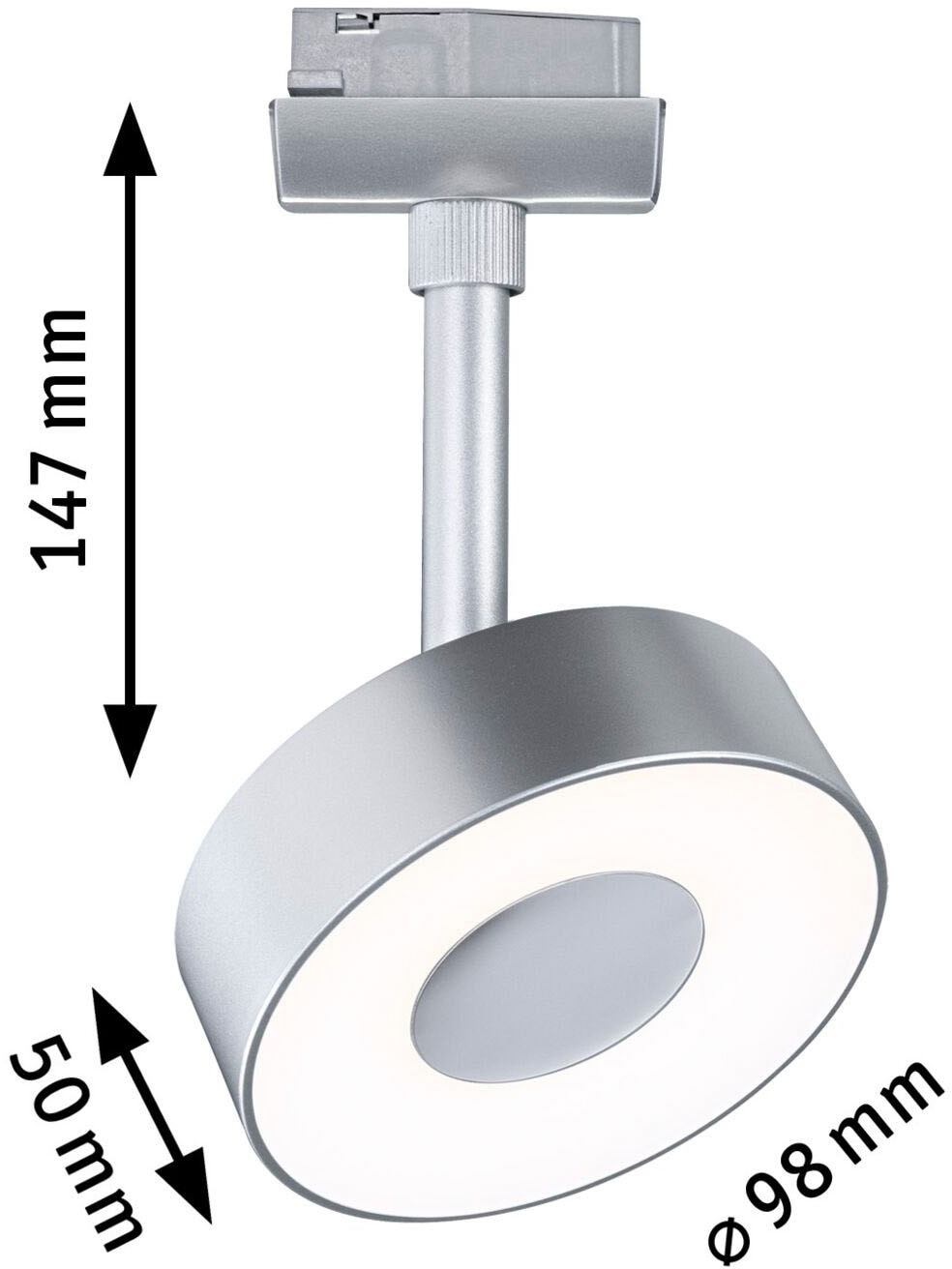 Paulmann Schienensystem-Leuchten »URail Spot Circle 1x5W 4000K 230V«, 3-Step-Dimmbar