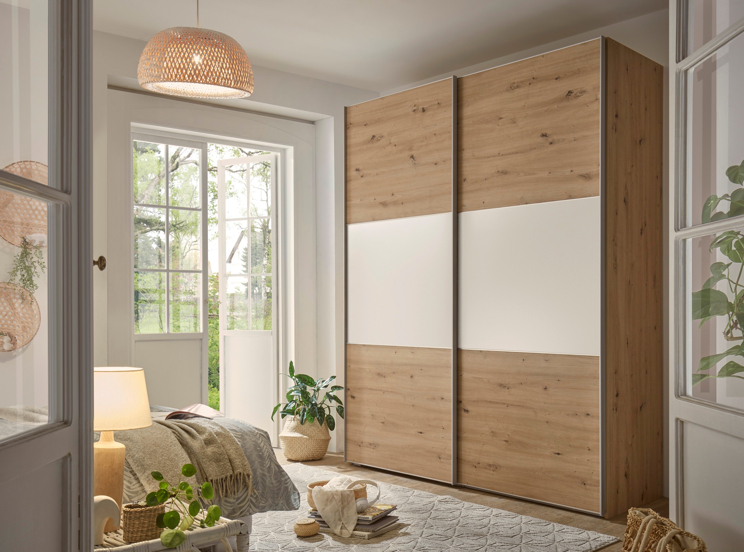 STAUD Schwebetürenschrank »Includo, Made in Germany« Mit vier verschiedenen Ausstattungsvarianten