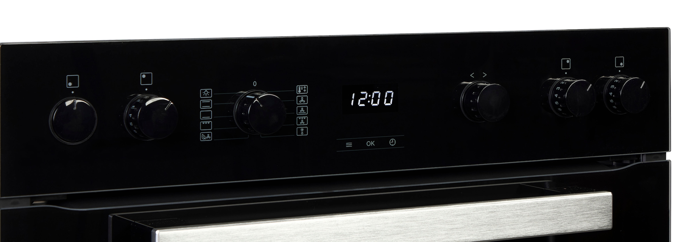 Miele Elektro-Herd-Set »H2459 E D OBSW + KM 6003 LPT« mit Teleskopauszug nachrüstbar Herd-Set - Herd mit 2 FlexiClip-Auszügen sowie Elektrokochfeld