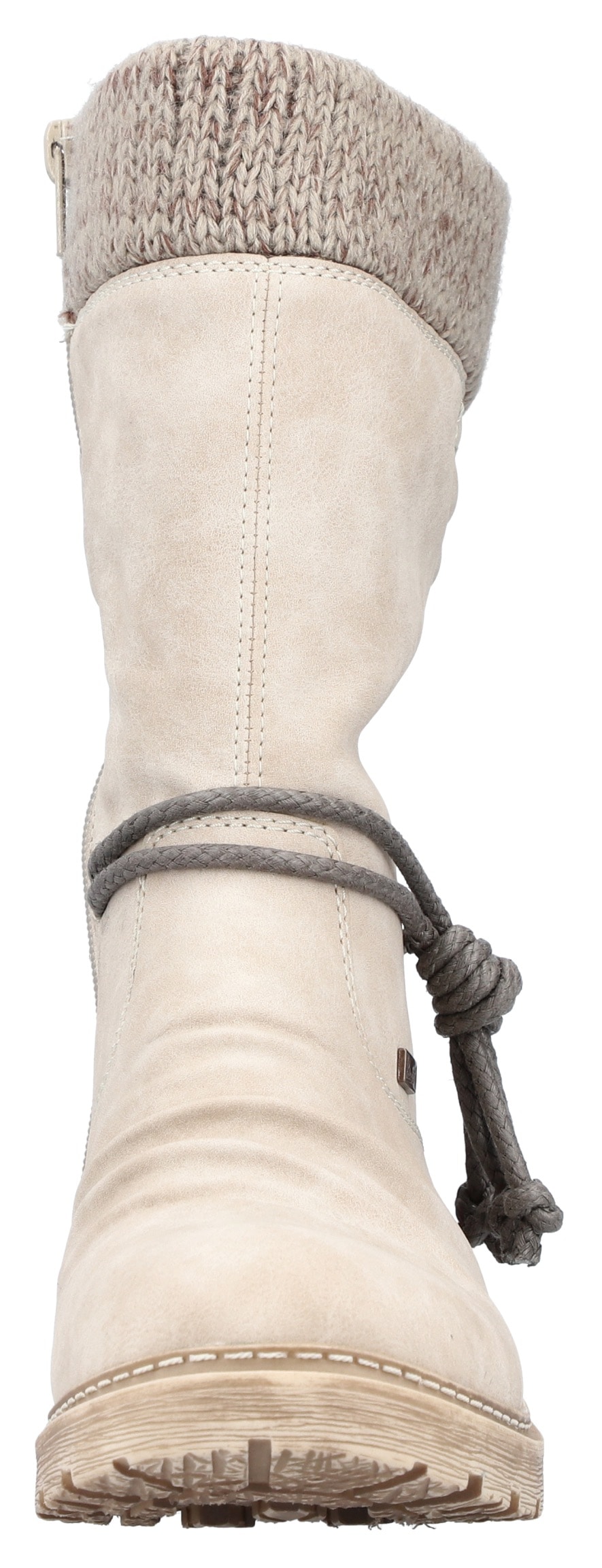 Rieker Winterstiefel, Winterboots, Blockabsatz, TEX-Membran, mit gestricktem Schaftrand