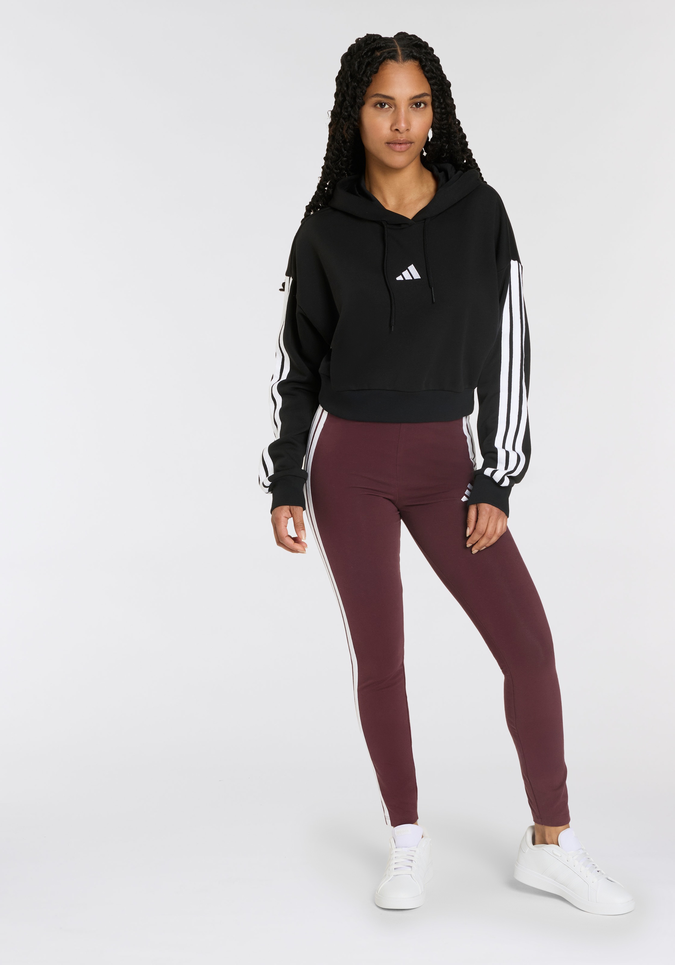 adidas Sportswear Kapuzensweatshirt »W 3S FT CRO HD«