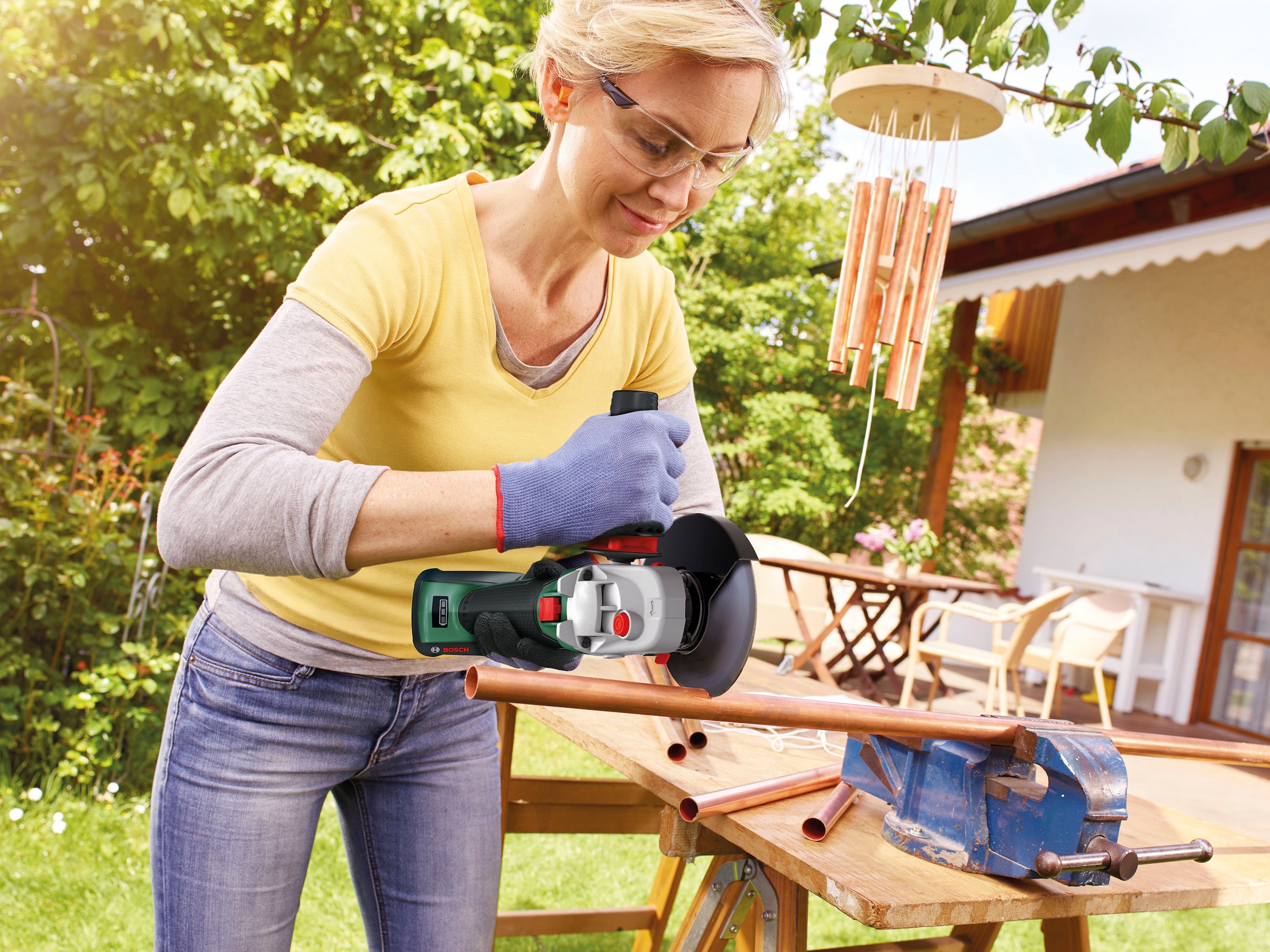 Bosch Home & Garden Akku-Winkelschleifer »AdvancedGrind 18V-80 - solo«, ohne Akku und Ladegerät