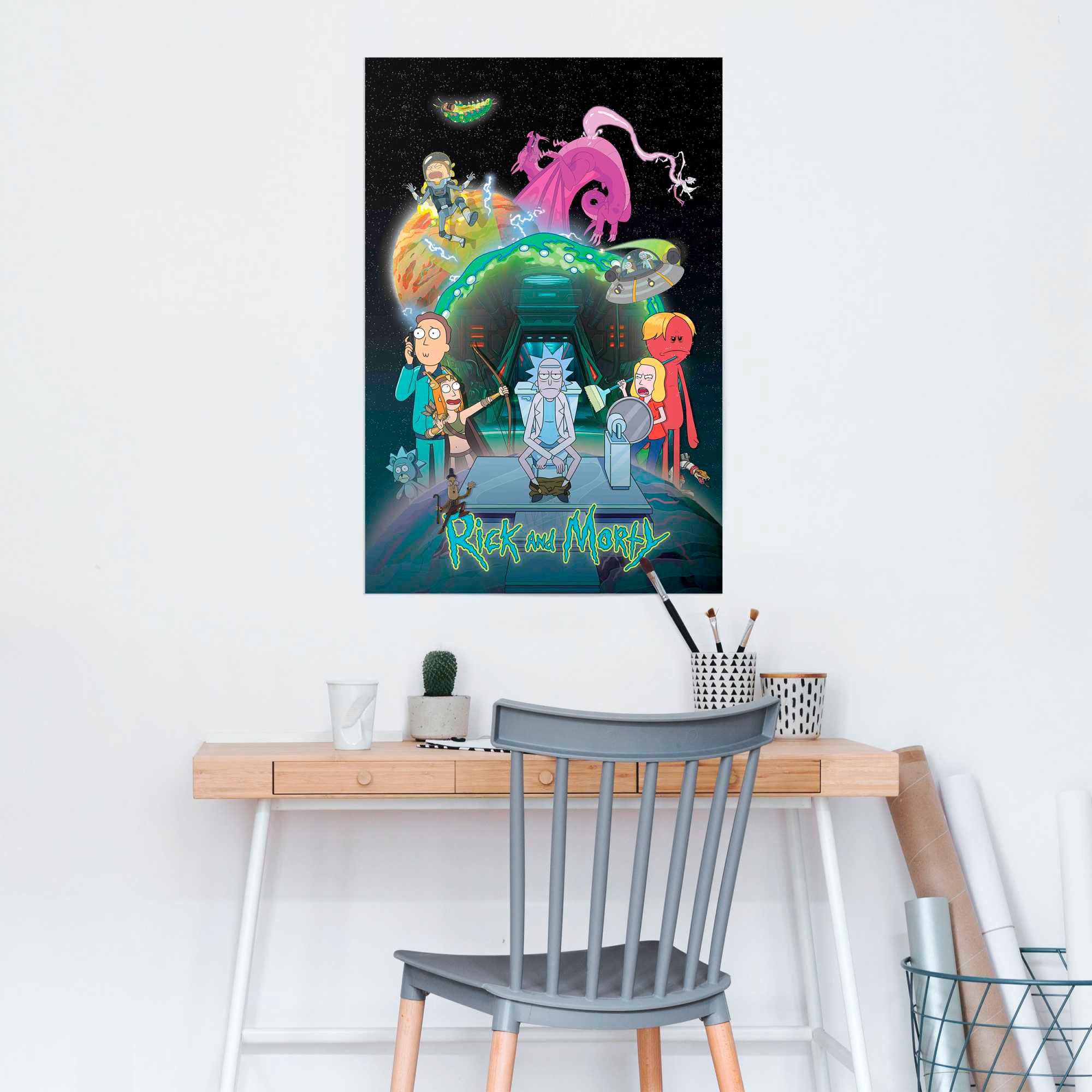 Reinders! Poster »Rick and Morty - toilet adventure«