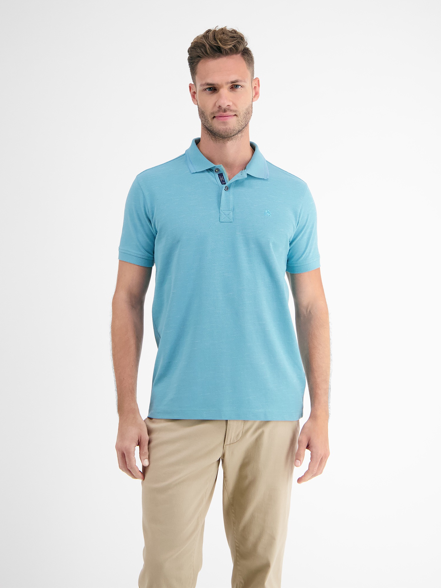 LERROS Poloshirt »LERROS Poloshirt in Two-Tone-Piqué«
