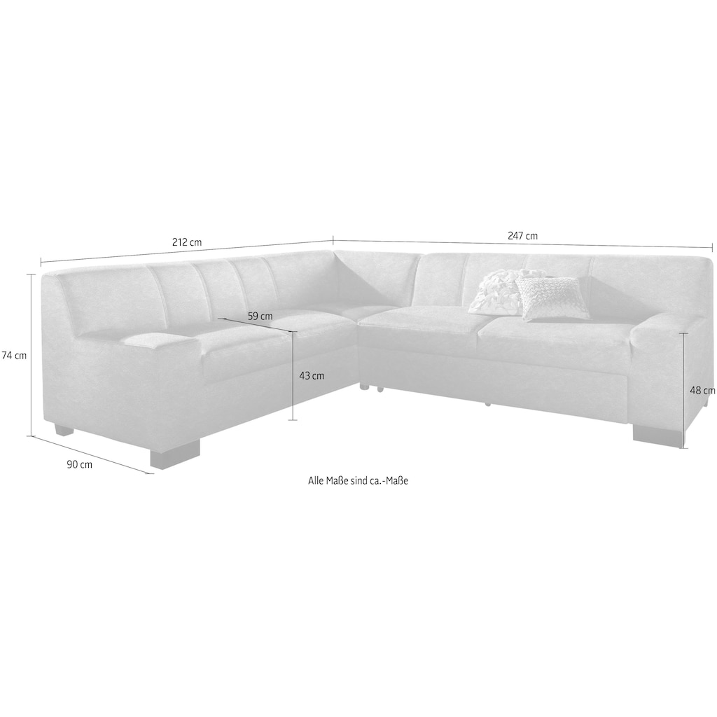 DOMO collection Ecksofa »Norma«