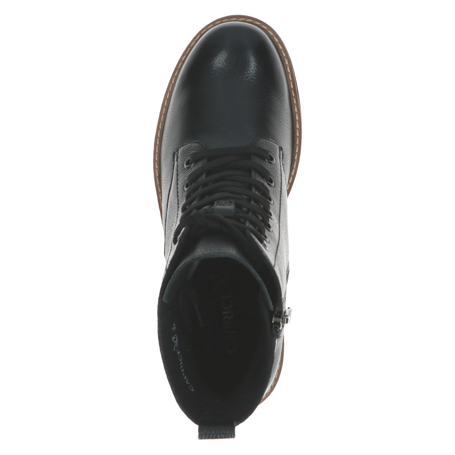 Caprice Schnürstiefelette  , Blockabsatz, Schnürboots, Herbstboots mit dezenter Logoprägung