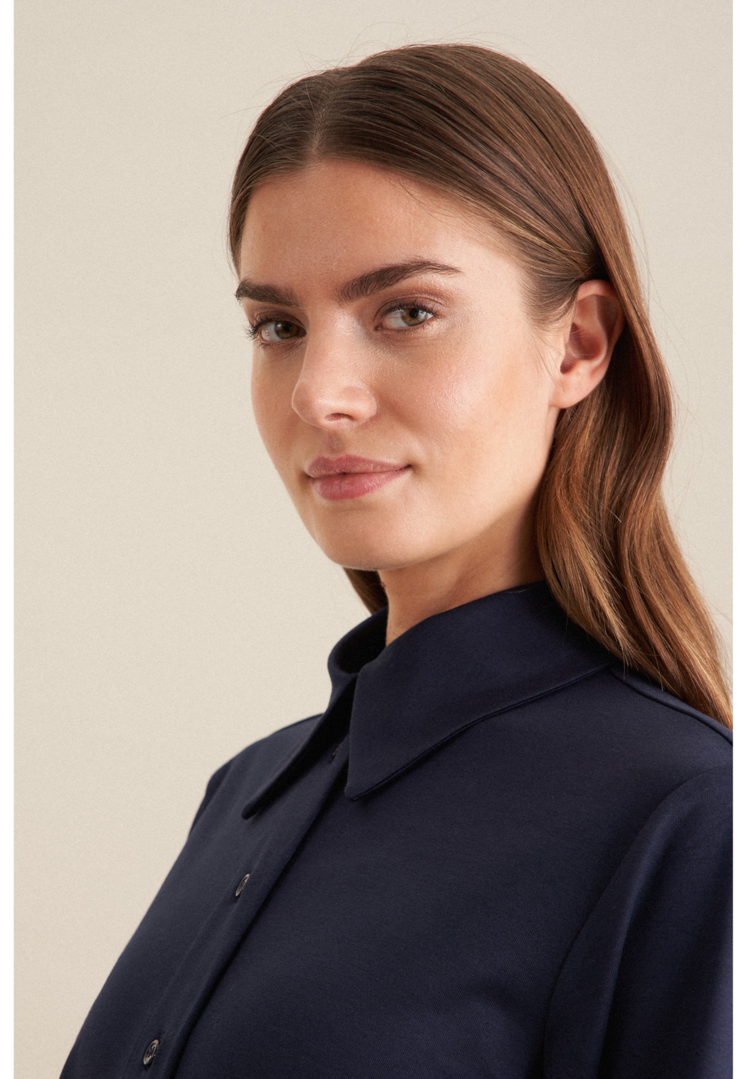 seidensticker Hemdbluse »Schwarze Rose« 1/1 Kragen Uni