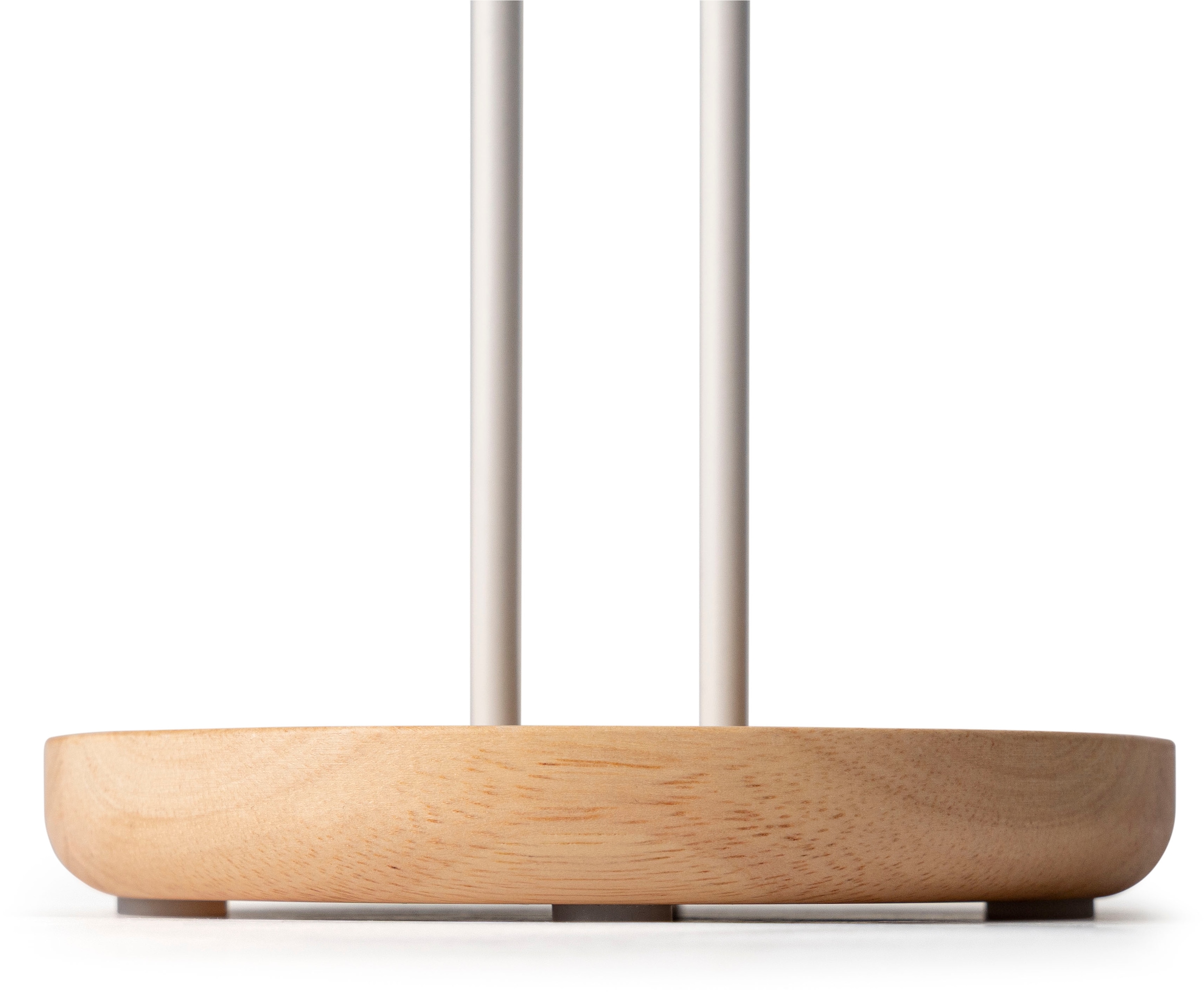 Continenta Küchenrollenhalter »Gummibaum-Sockel« Ø14x31,6 cm, Silikonfüße, auch für XL-Rollen