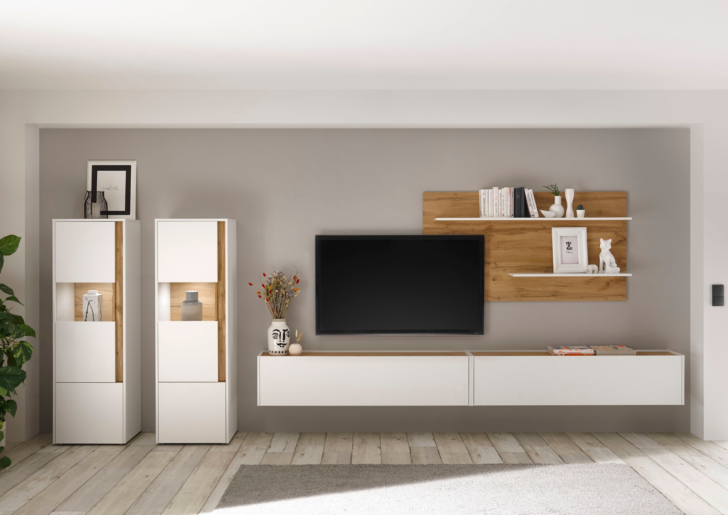 INOSIGN Wohnwand »City/Giron«, (Set, 4 St.), Breite ca. 440 cm