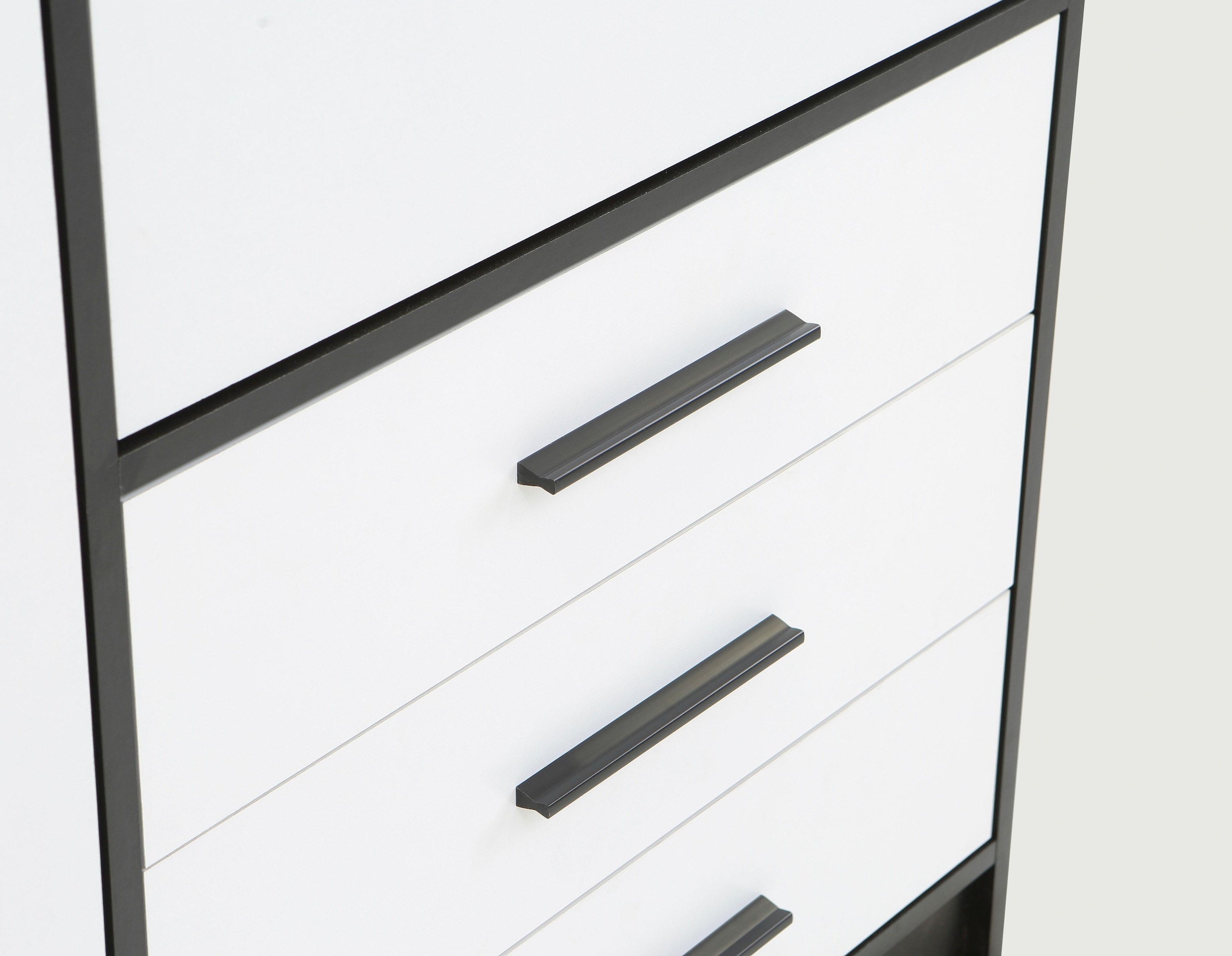 FORTE Kleiderschrank »Jupiter, Made in Europe, mit Schubladen«, (Maße (T/H): 60/200 cm), Stauraum, 2 Breiten, 4 Farben, Schubladen, variable Einlegeböden