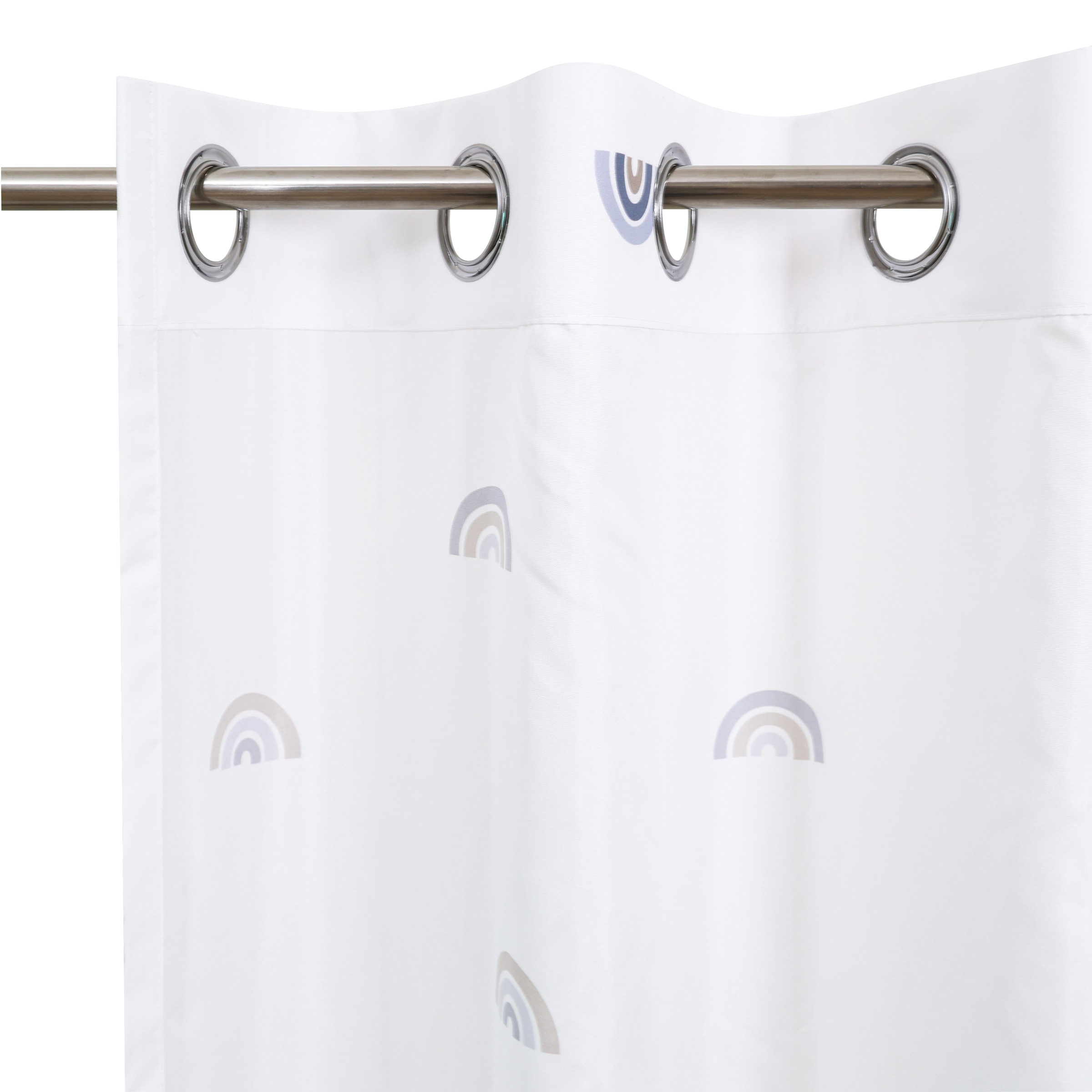 OTTO home Gardine »Elyna« Ösen 1 Stk. tlg. Pflegeleicht, Zartes Regenbogen- Design,