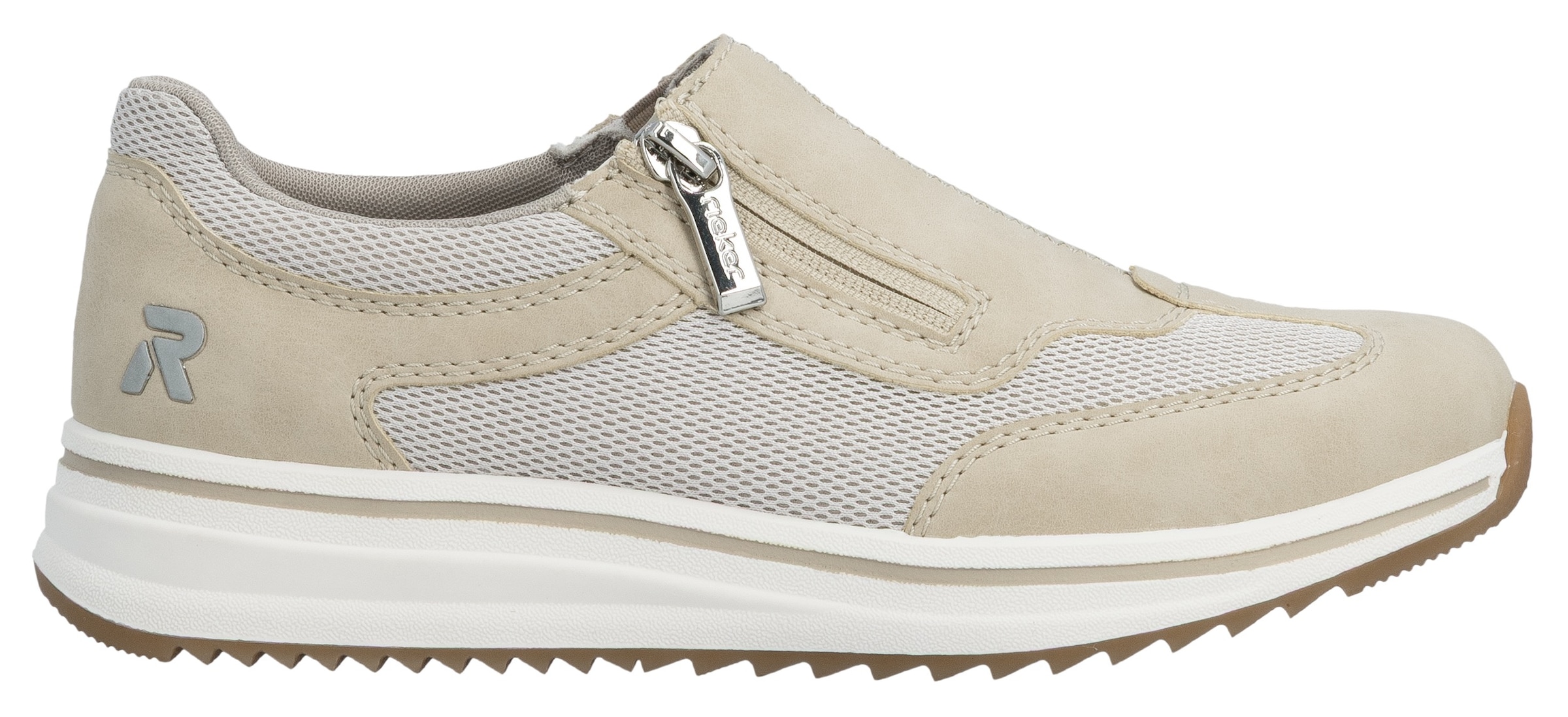 Rieker Slipper  Slip-on Sneaker, Halbschuh, Freizeitschuh mit Reißverschluss
