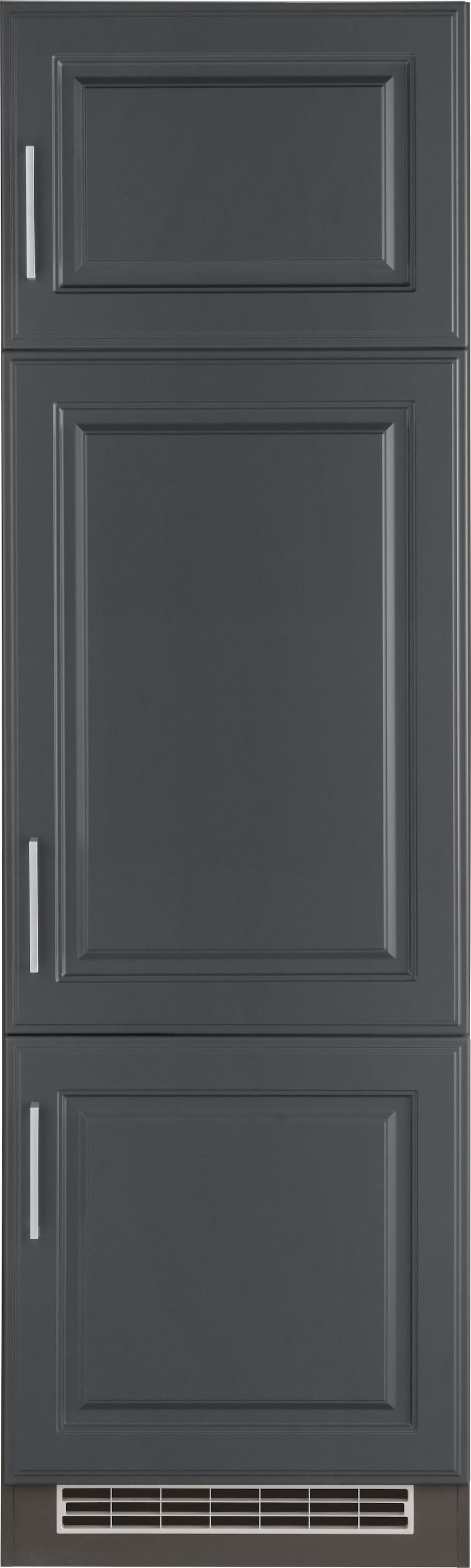 KOCHSTATION Kühlumbauschrank »KS-Stockholm« 60 cm breit, hochwertige MDF-Fronten mit Fräsung