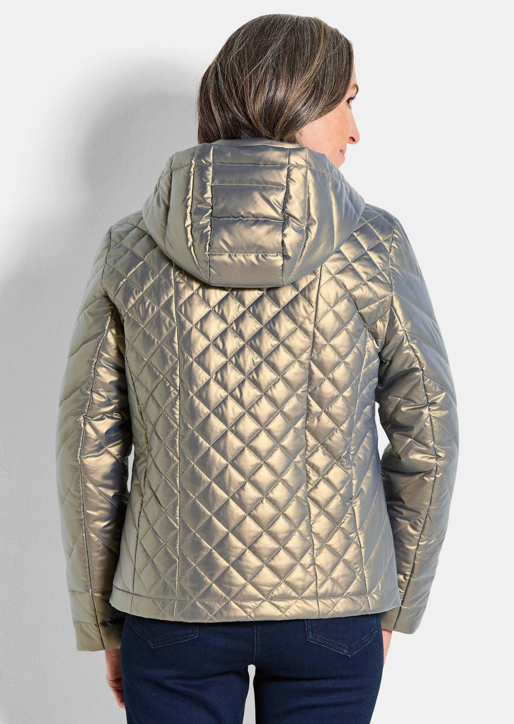 GOLDNER Steppjacke »Steppjacke im Metallic-Look«