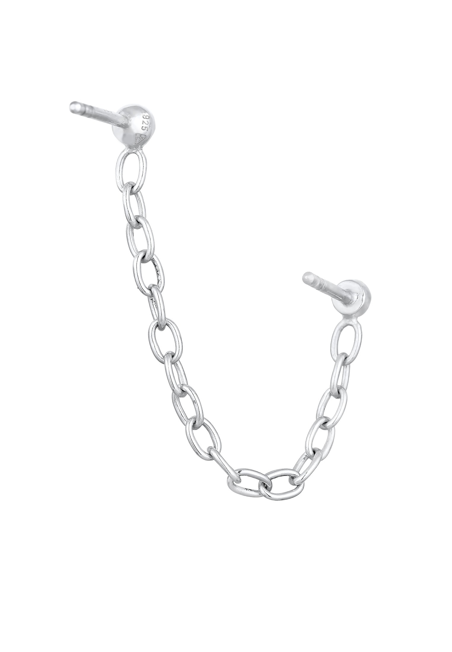 Elli Paar Ohrstecker »Ohrringe Kette Piercing Kristall 925 Silber«