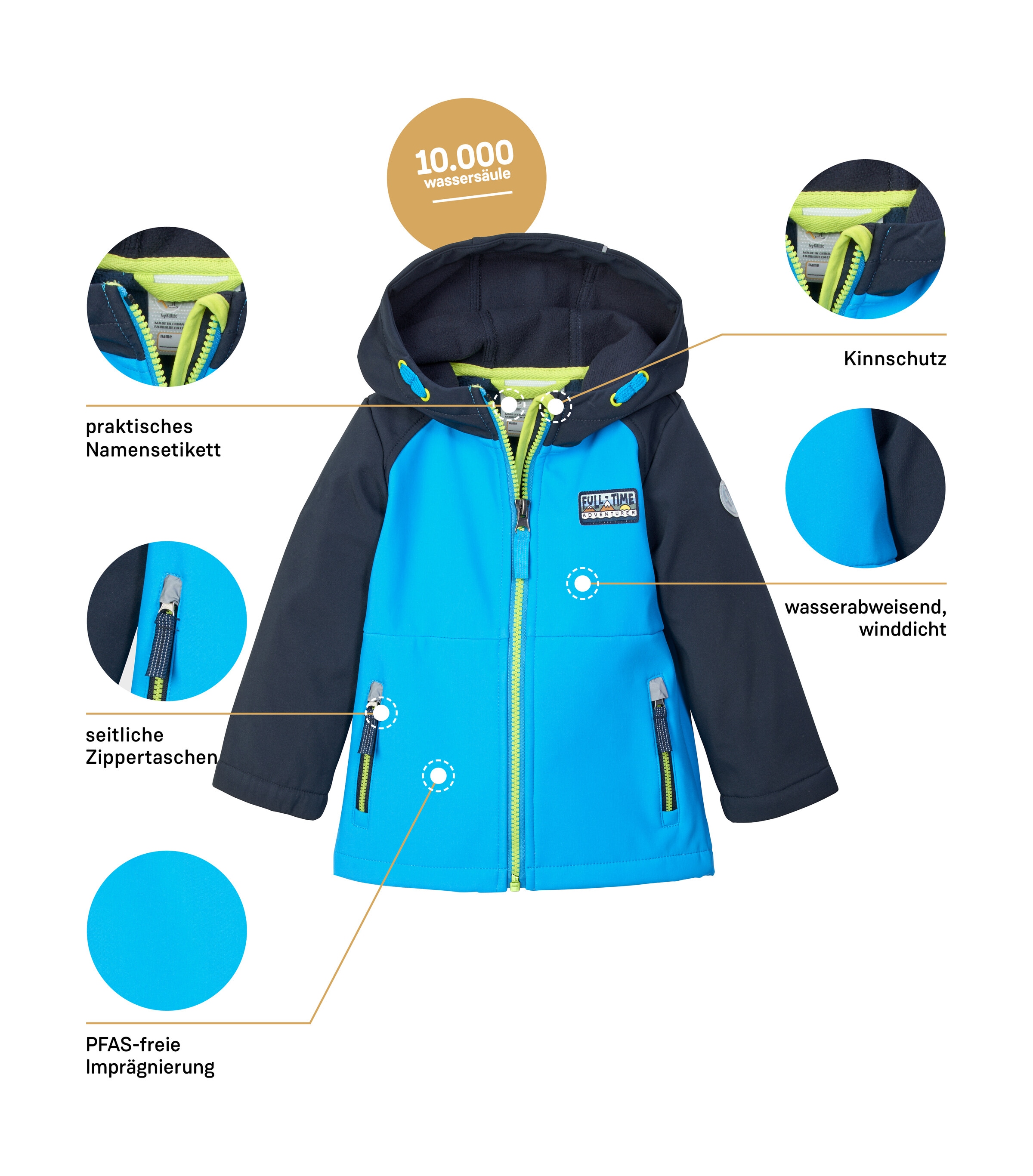 first instinct by killtec Softshelljacke »FIOS 12 MNS SFTSHLL JCKT« Softshelljacke: wasserabweisend, winddicht, PFAS-frei imprägniert