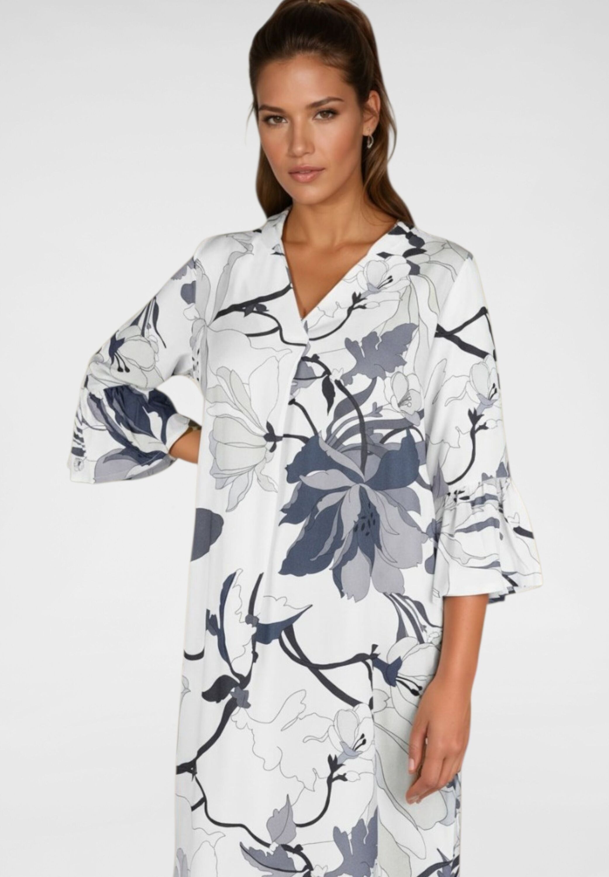 NAVIGAZIONE Blusenkleid »NAVIGAZIONE Kleid« Blumenmuster