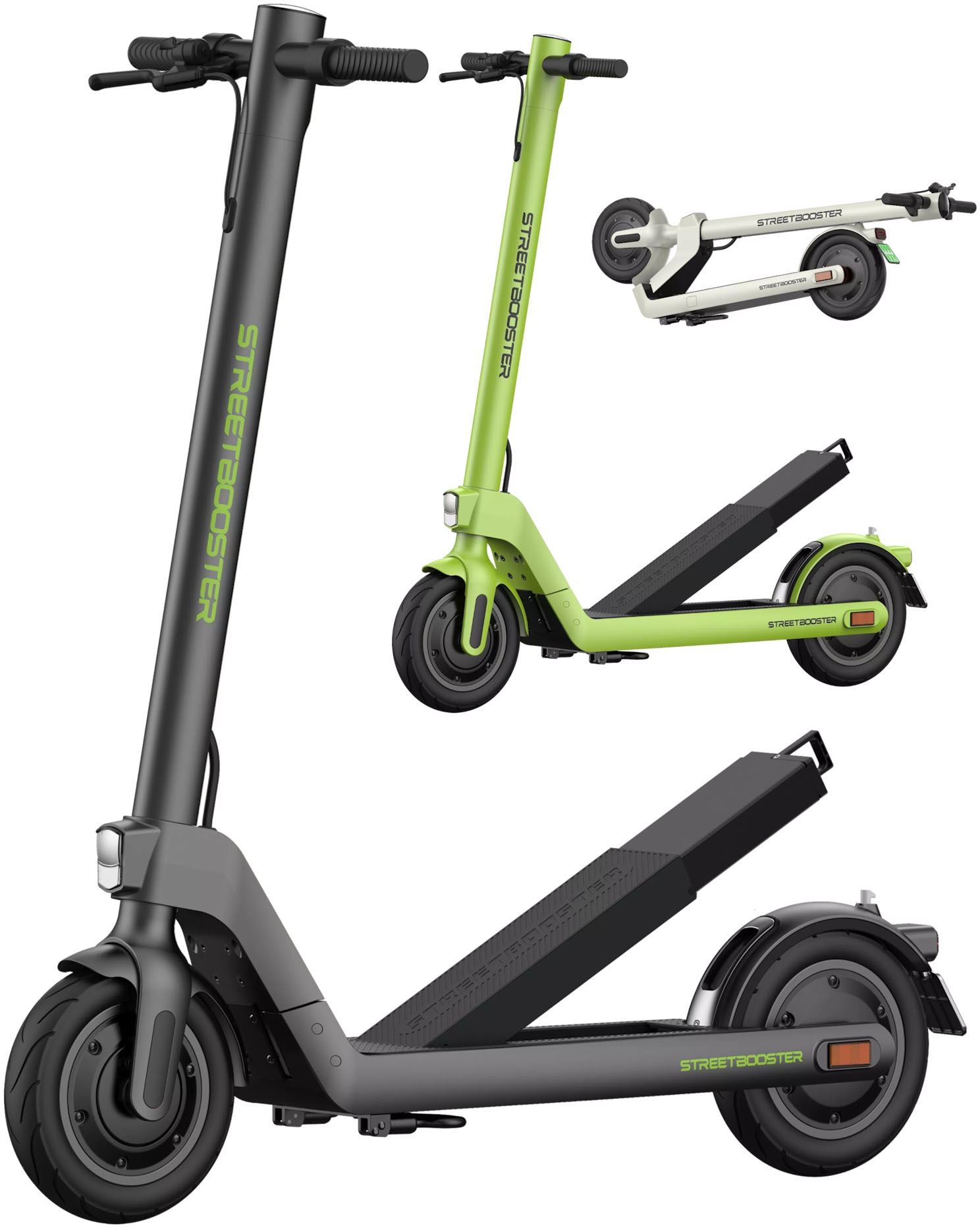 STREETBOOSTER E-Scooter »Two«, mit Straßenzulassung, bis zu 41 km Reichweite, mit Wechsel-Akku-System