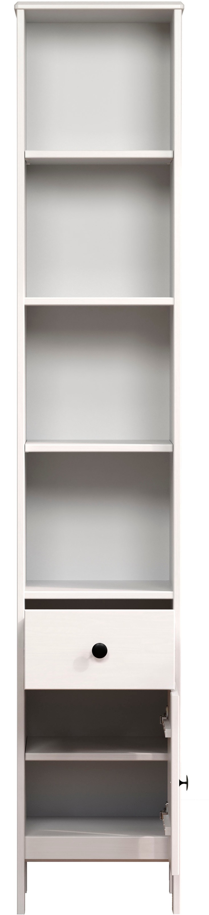 welltime Hochschrank »Kall«, (1 St.), Badschrank aus Kiefer-Massivholz mit Schublade - (B/T/H) 35/33/188 cm