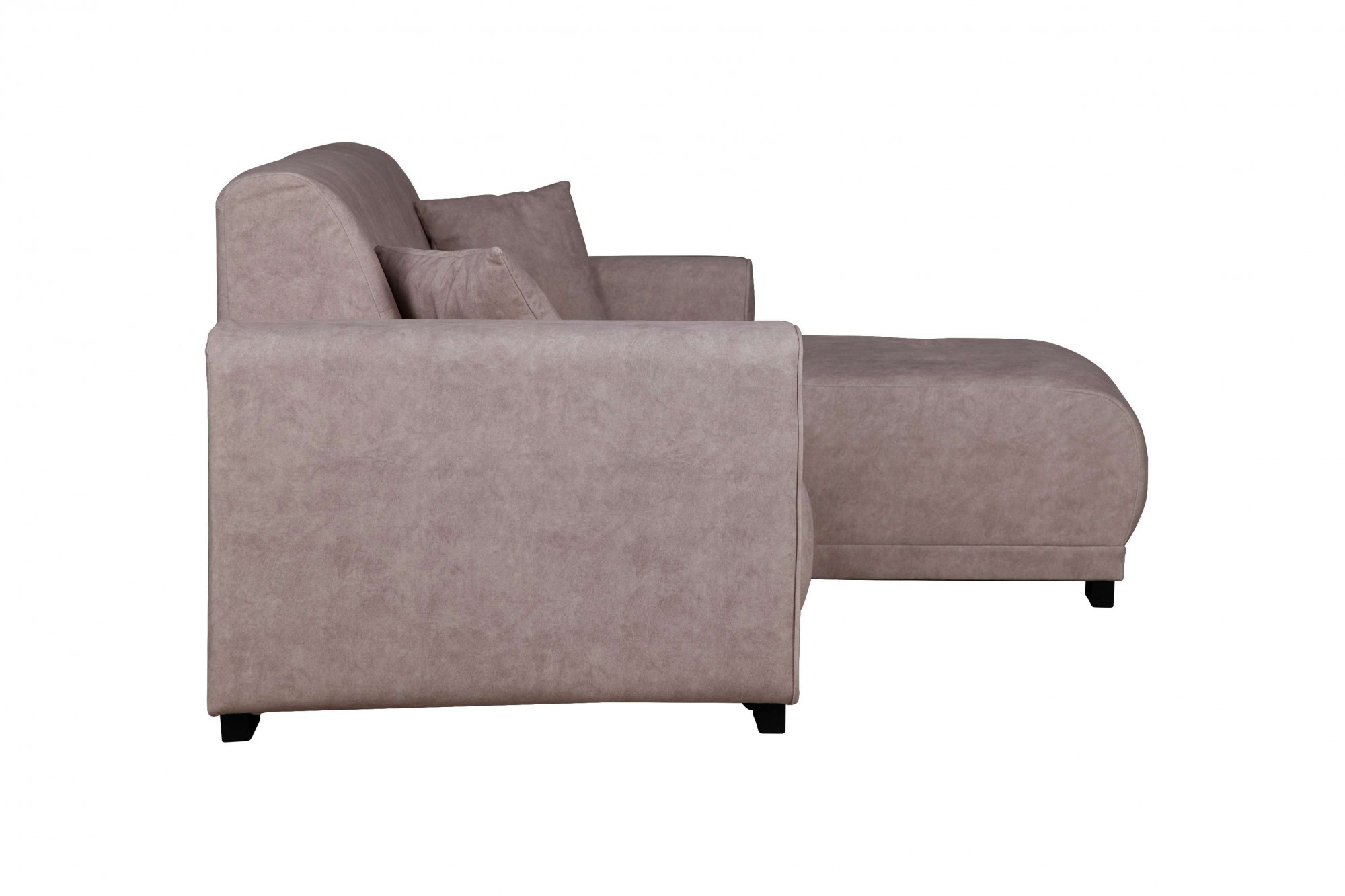 Home affaire Ecksofa »Langeland L-Form«, incl. 2 Zierkissen, Recamiere wahlweise links oder rechts
